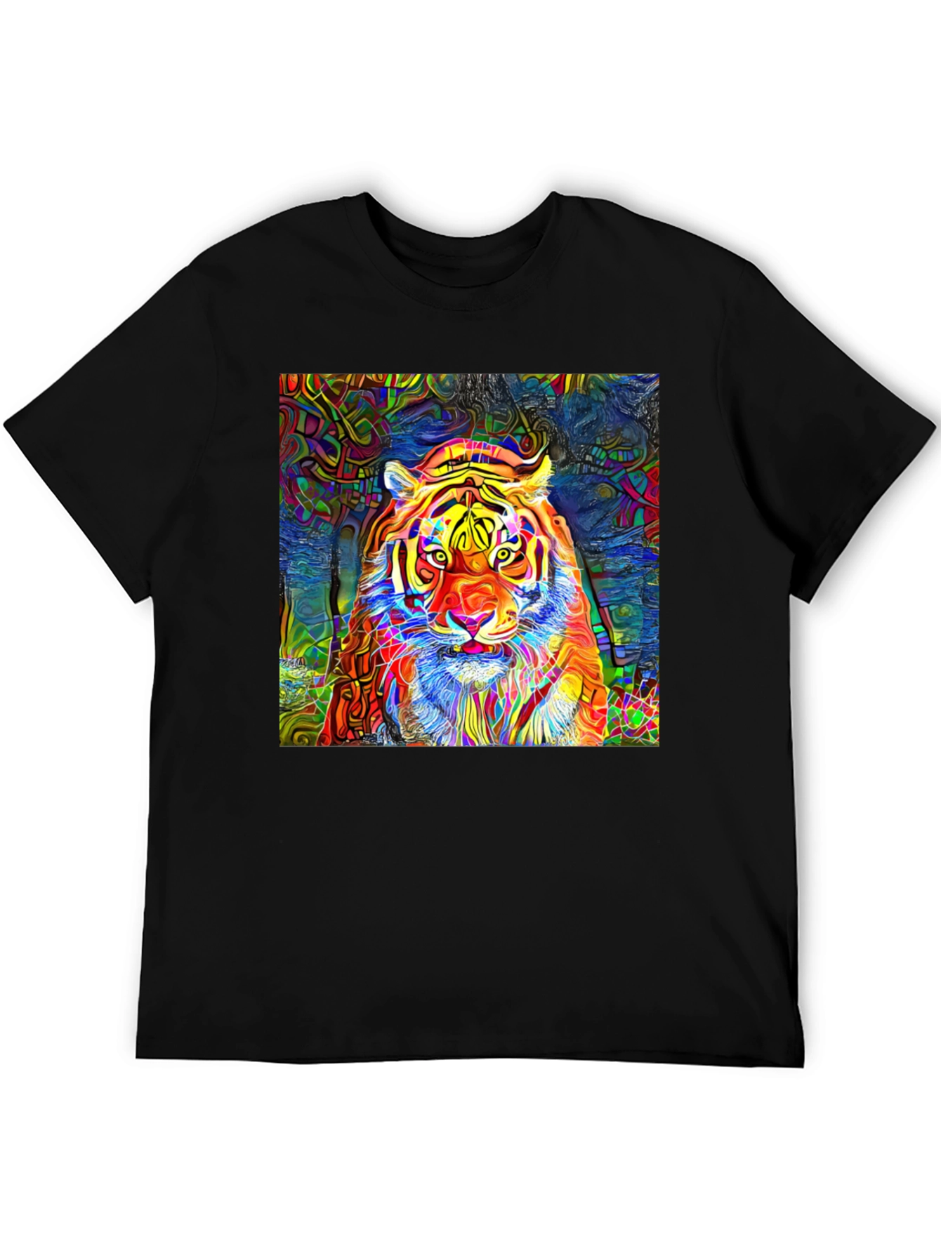 Psychedelic Tiger Graphic T-Shirt
