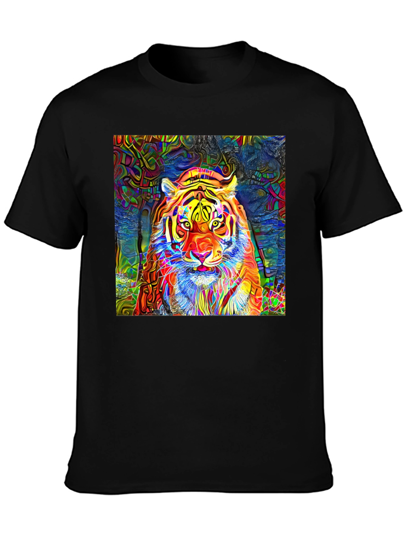 Psychedelic Tiger Graphic T-Shirt