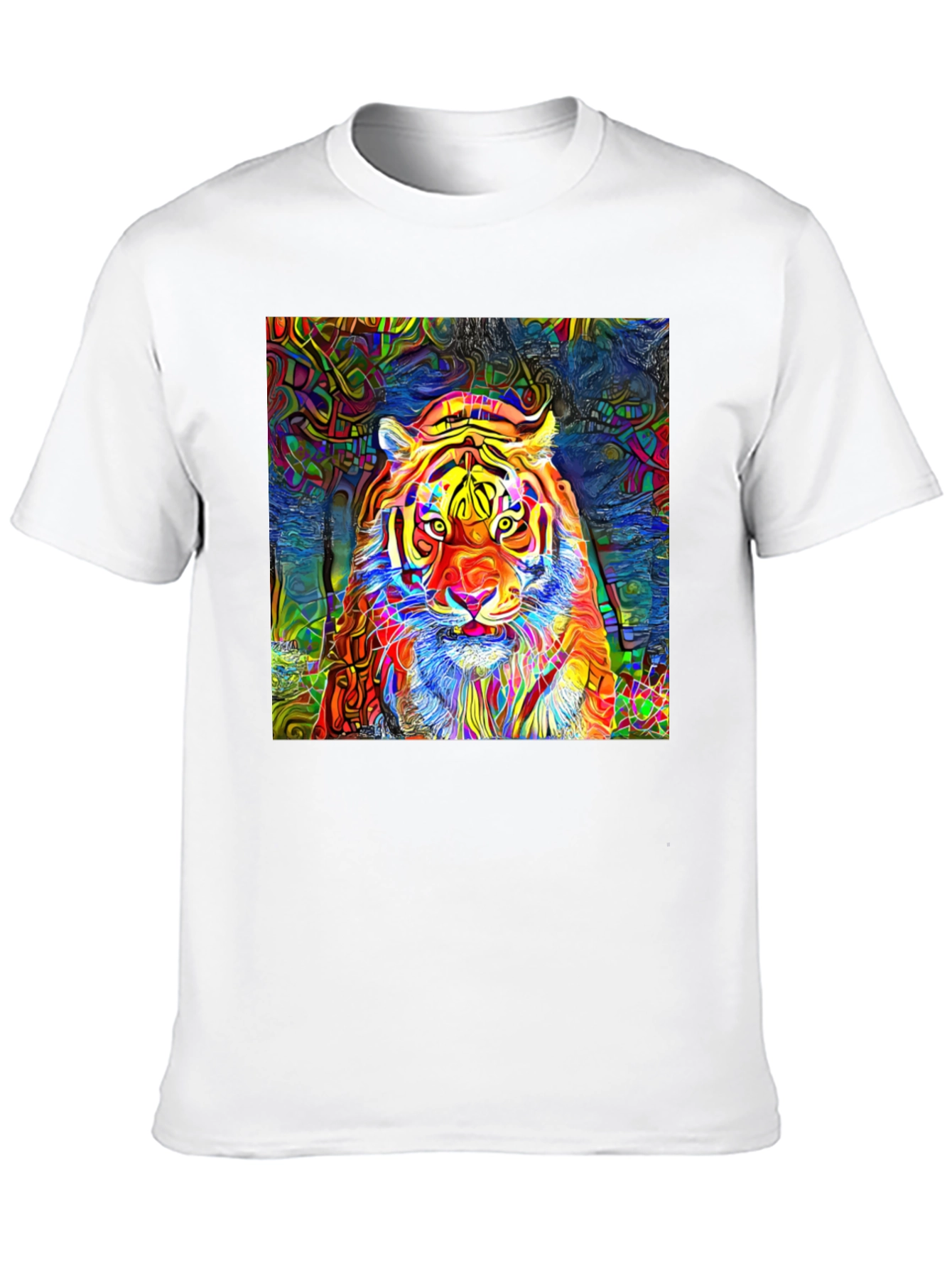 Psychedelic Tiger Graphic T-Shirt