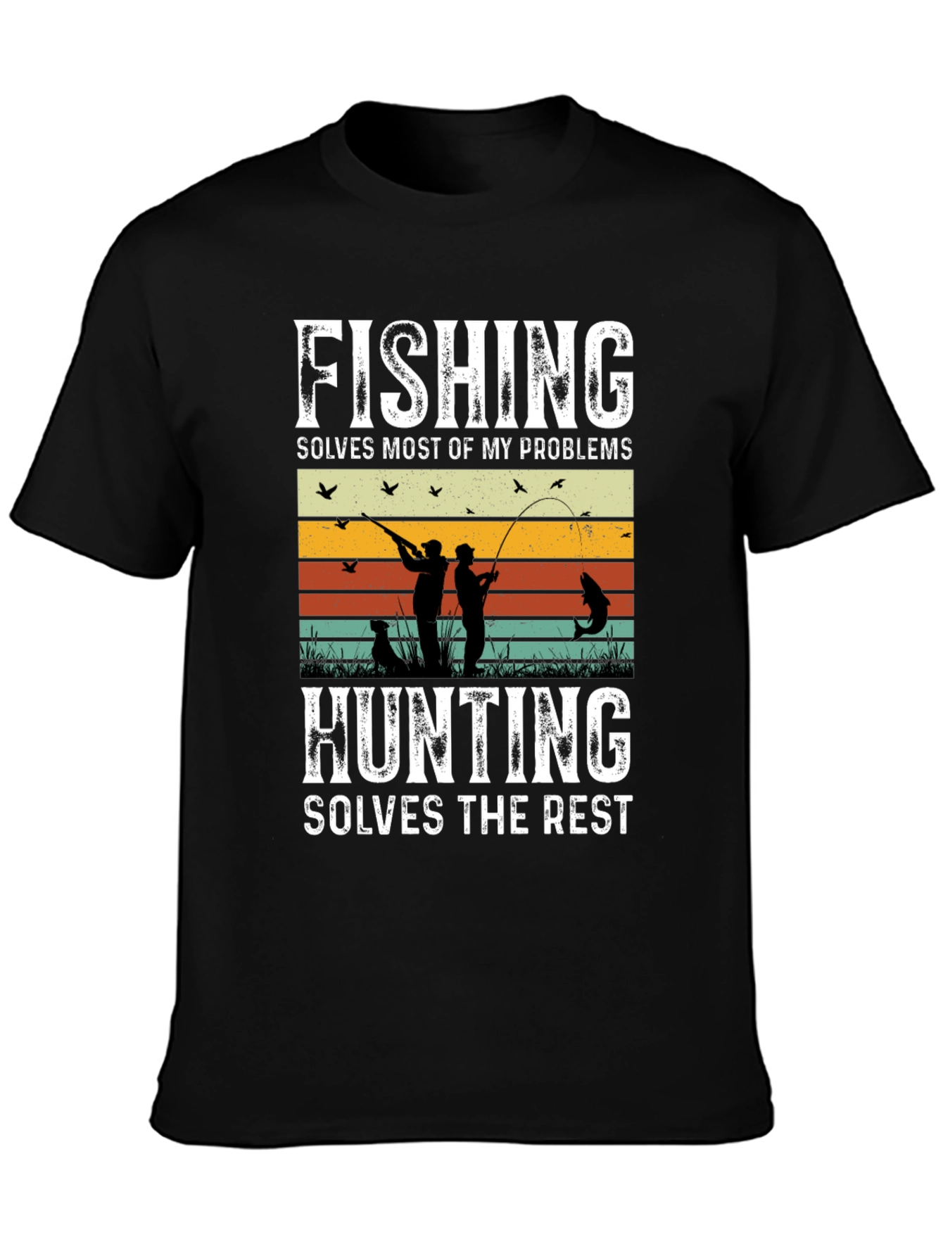 Fishing & Hunting Graphic T-Shirt for Outdoorsmen