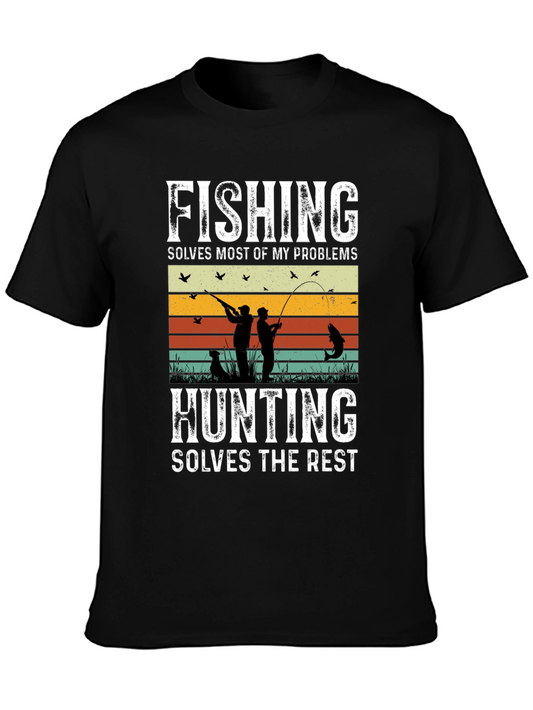 Fishing & Hunting Graphic T-Shirt for Outdoorsmen