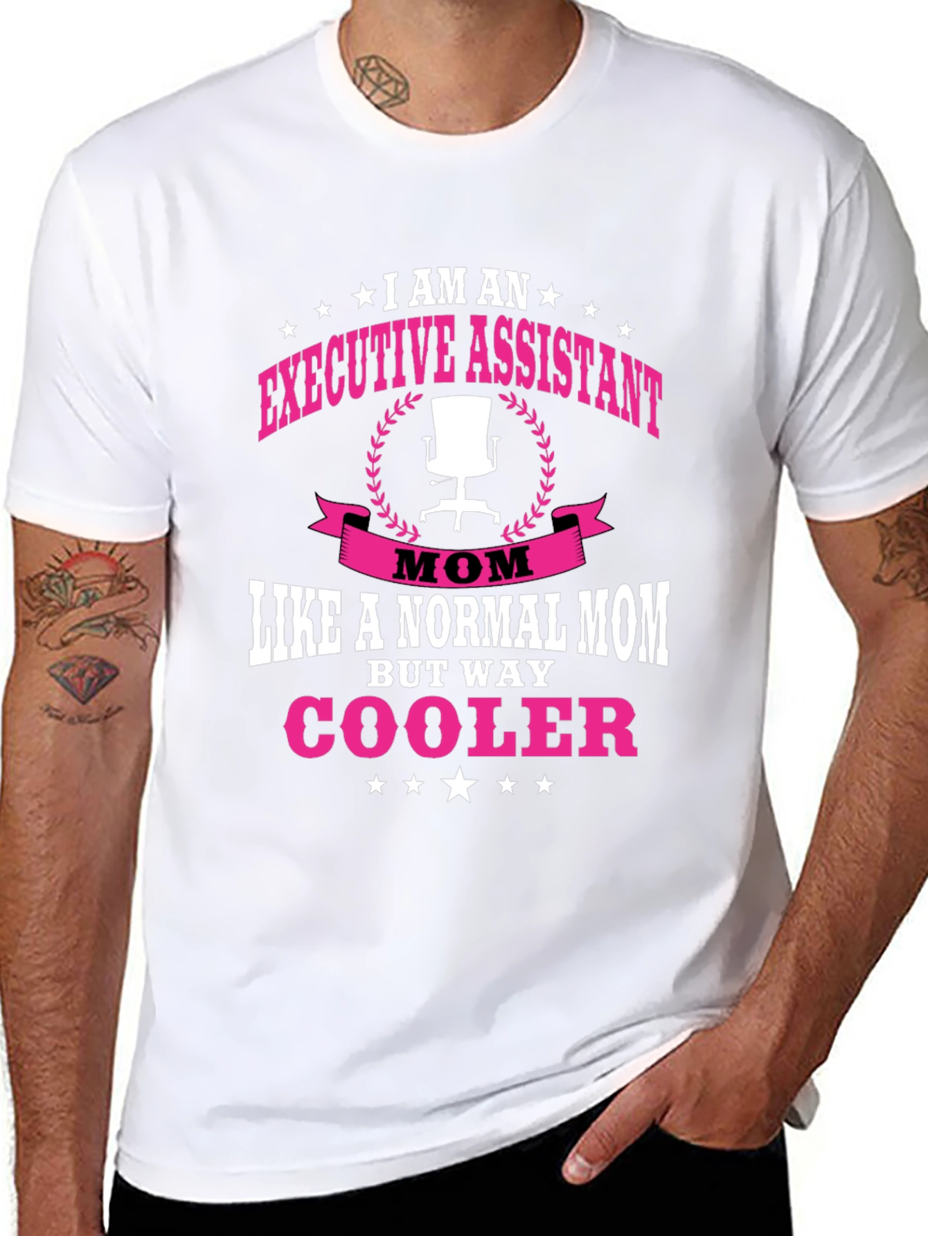 Executive Assistant Mom Black T-Shirt