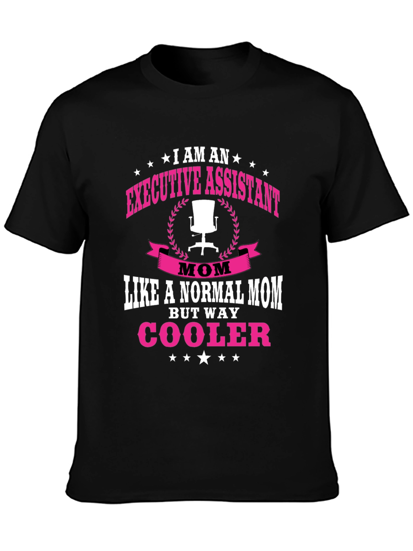 Executive Assistant Mom Black T-Shirt