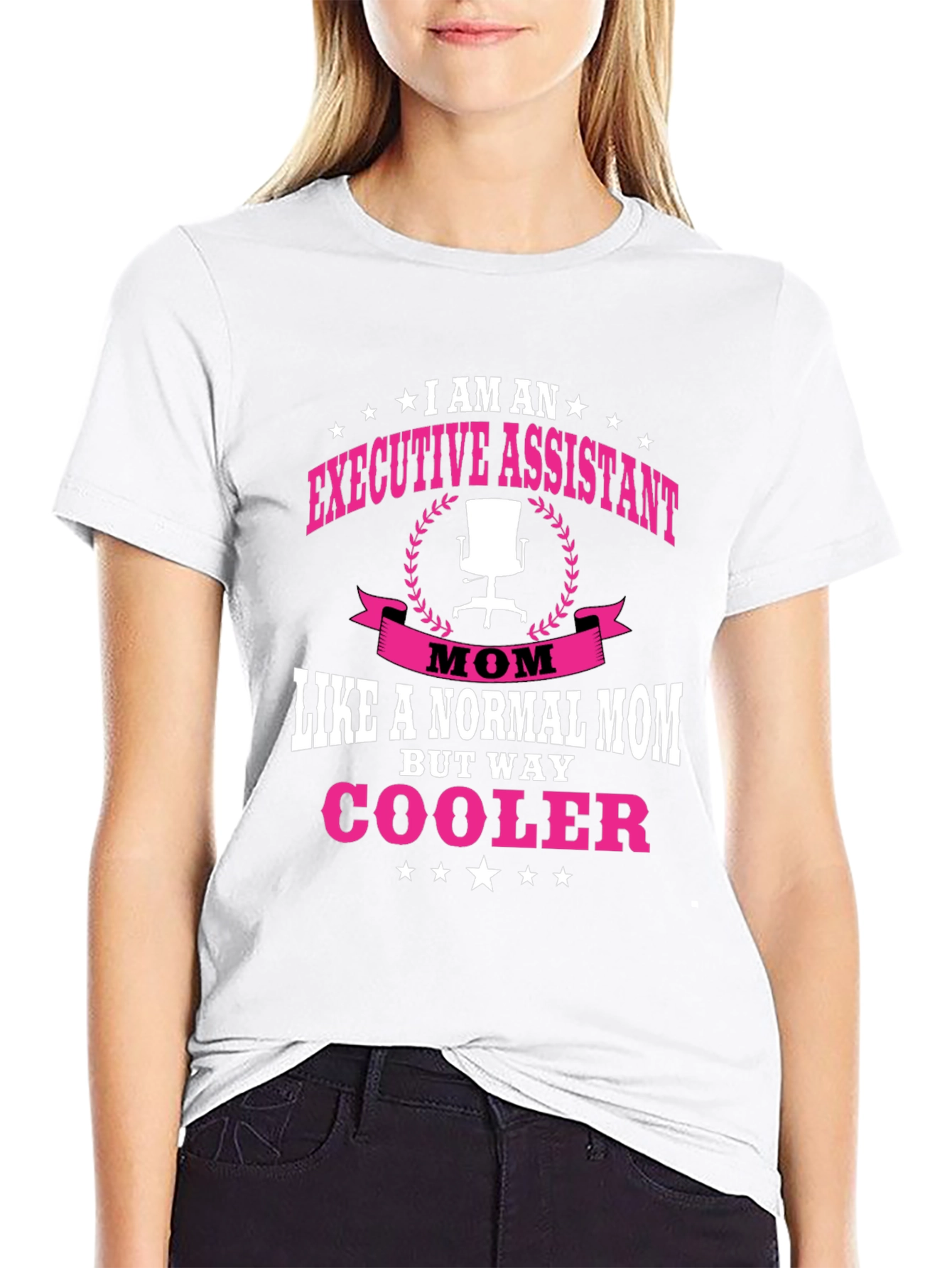 Executive Assistant Mom Black T-Shirt