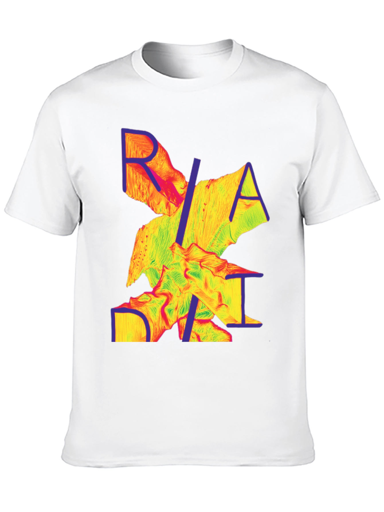 Abstract Graphic Tee - Modern Print Black T-Shirt