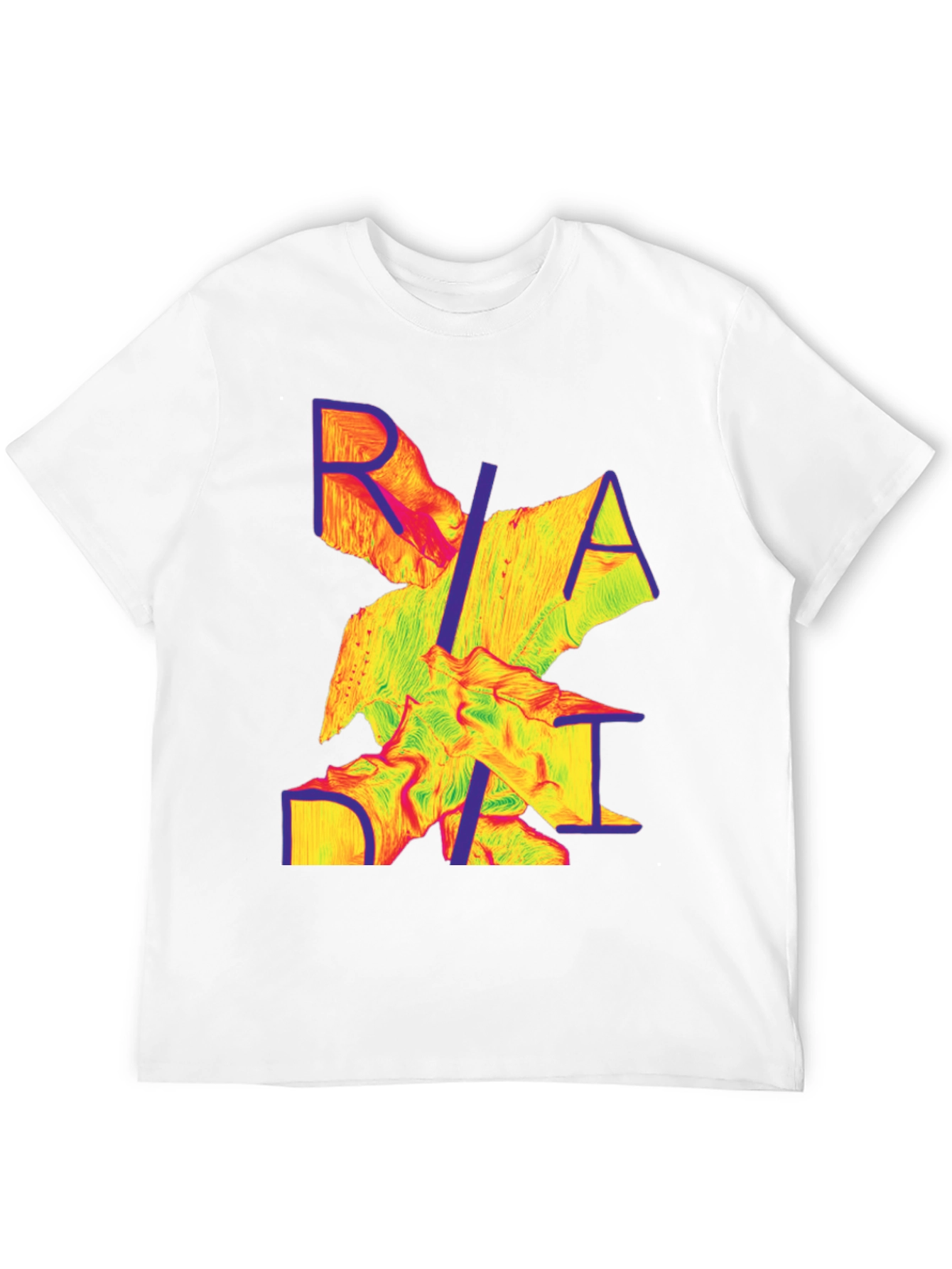 Abstract Graphic Tee - Modern Print Black T-Shirt