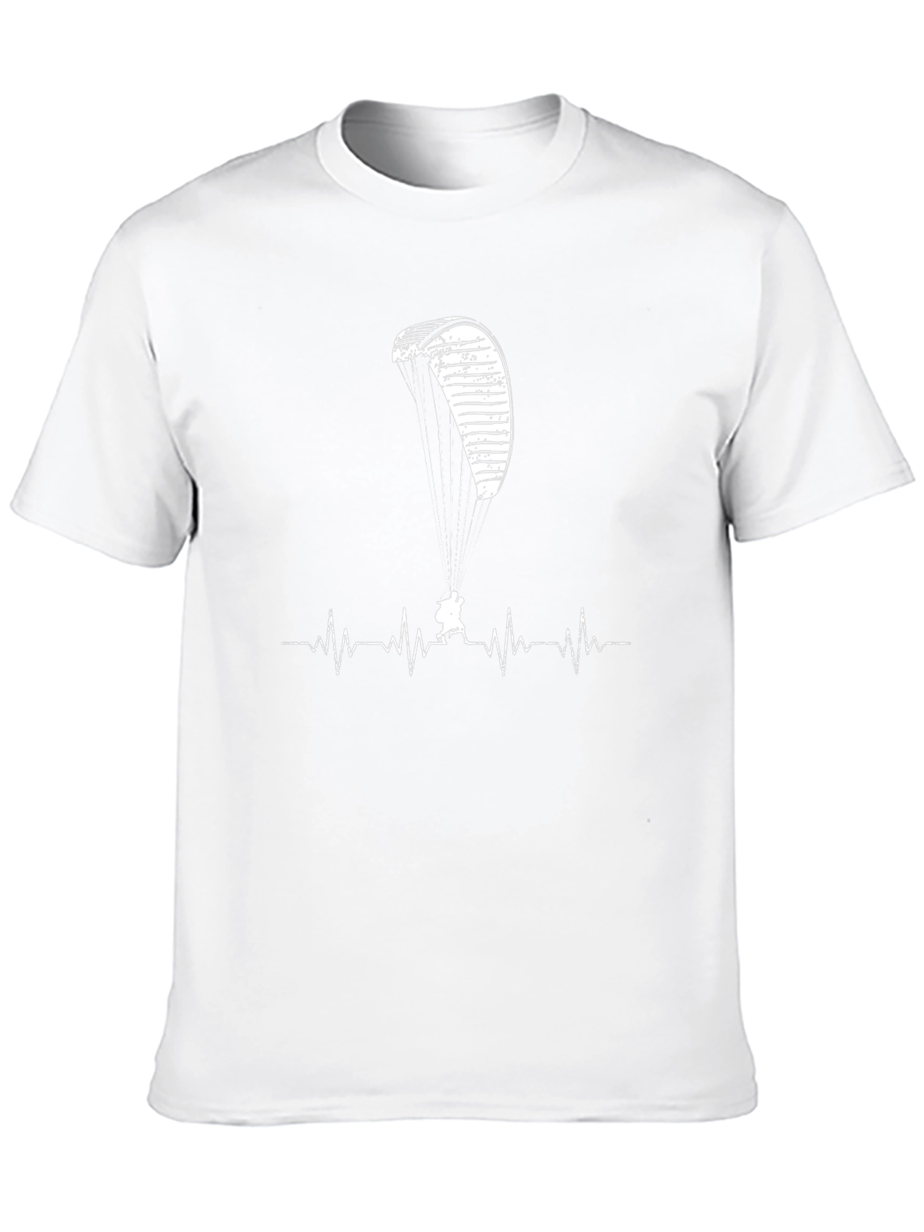 Paragliding Heartbeat T-Shirt - Adventure Seeker Tee