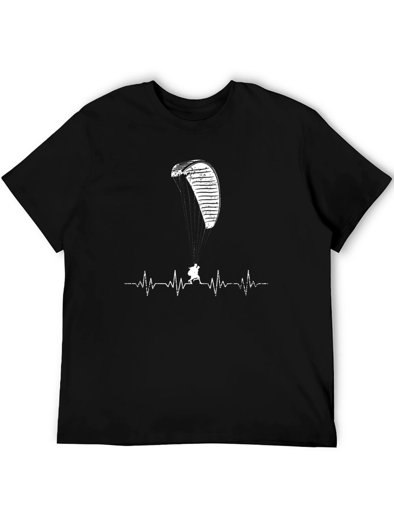 Paragliding Heartbeat T-Shirt - Adventure Seeker Tee
