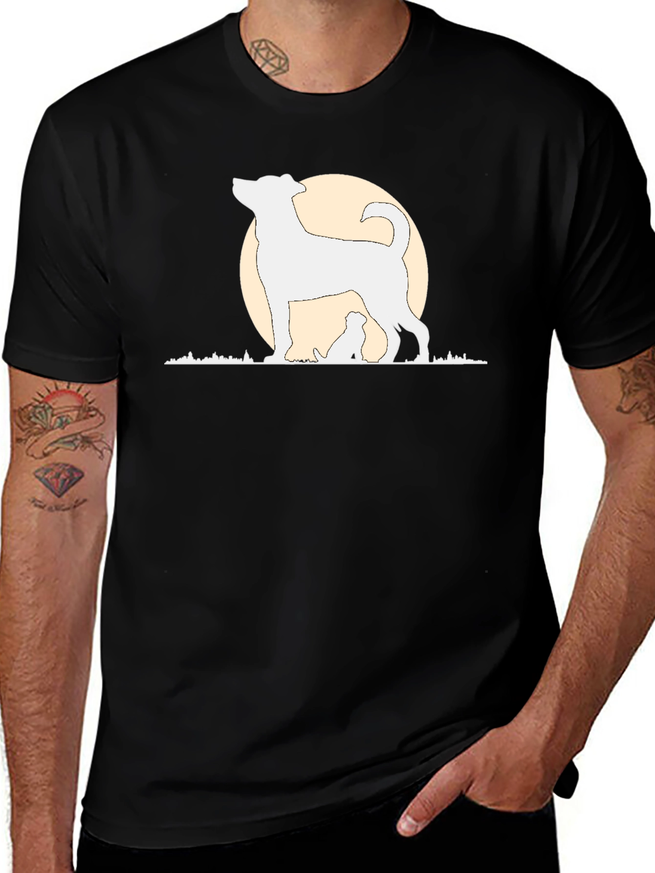 Dog Silhouette T-Shirt