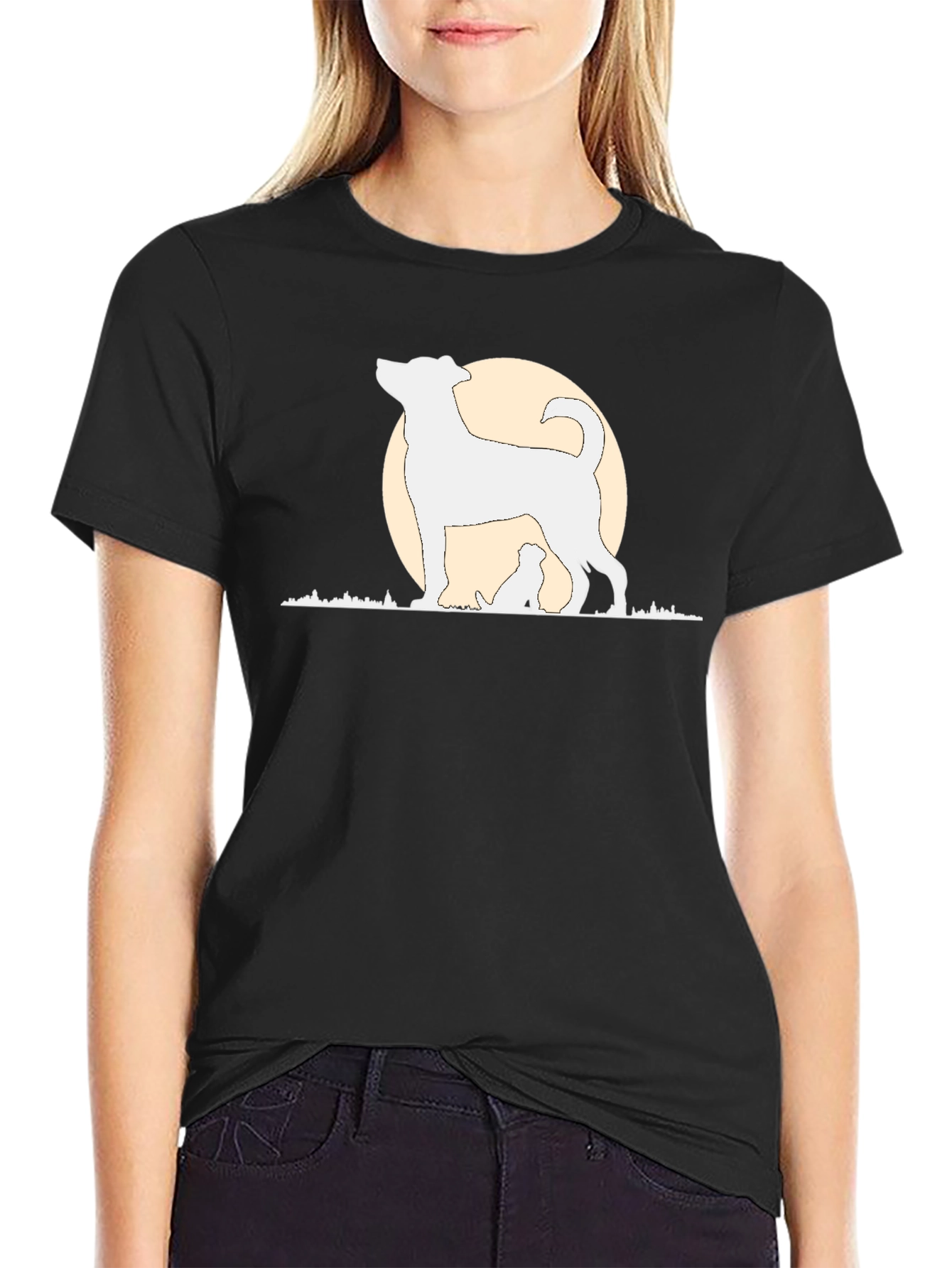 Dog Silhouette T-Shirt