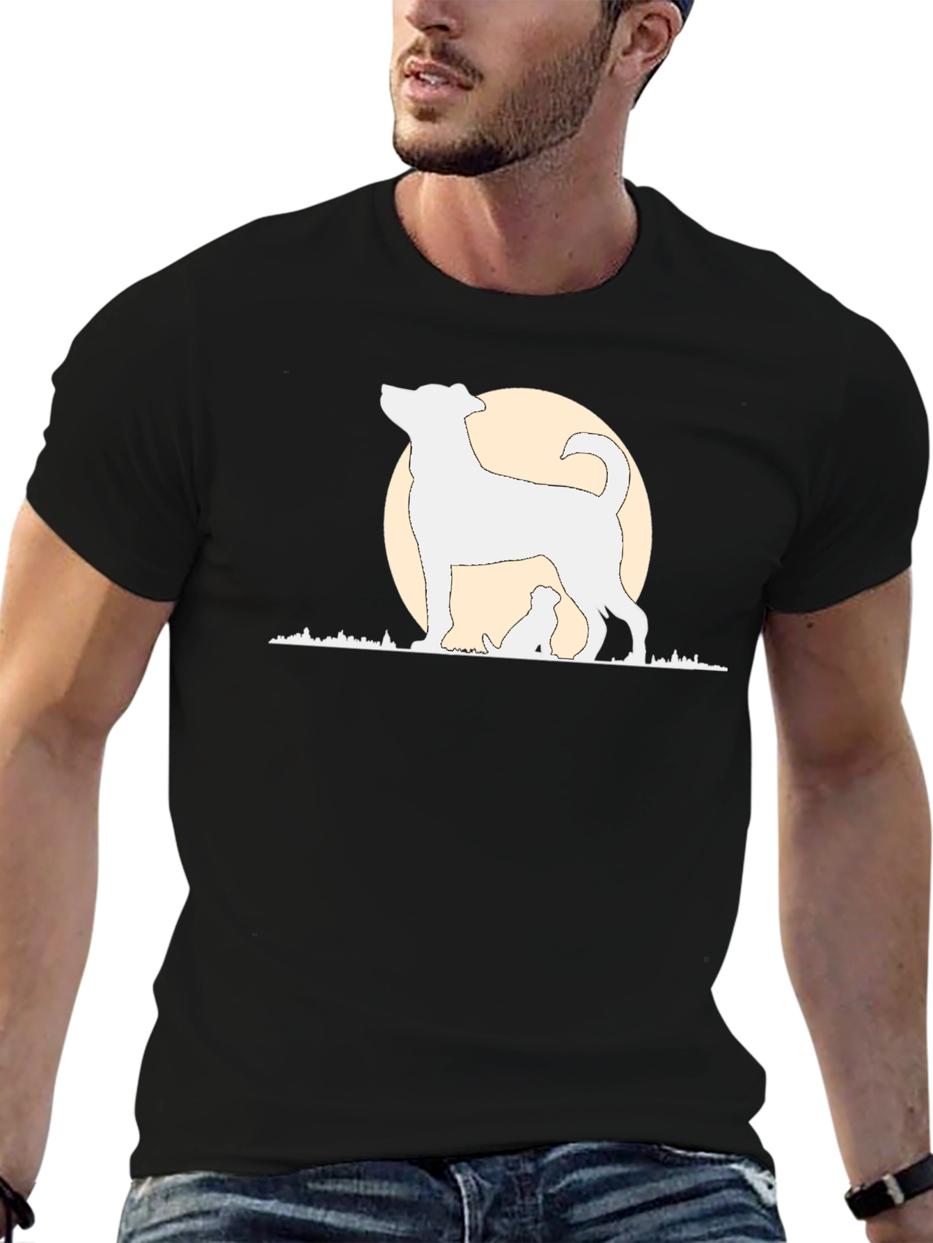 Dog Silhouette T-Shirt