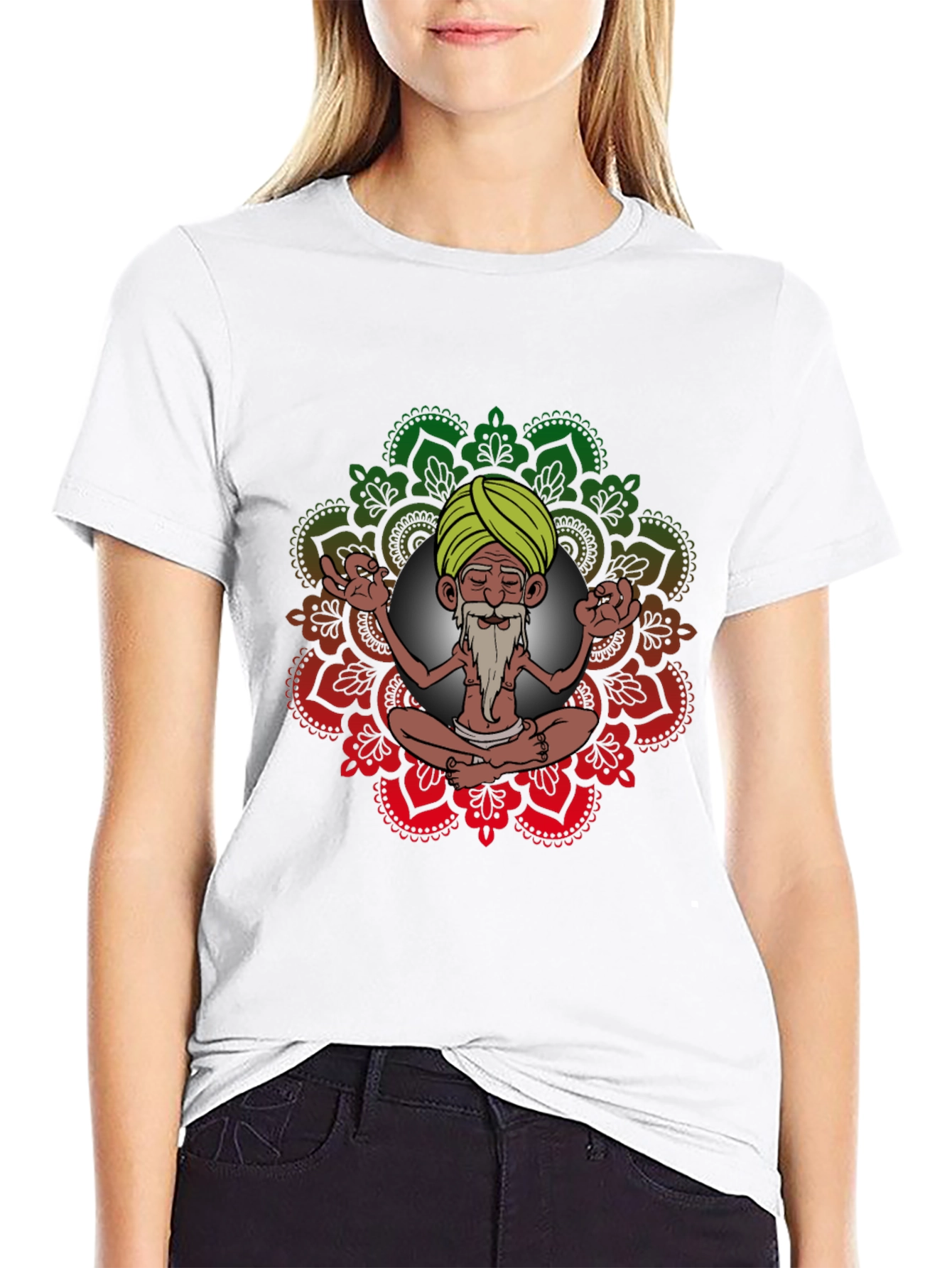 Yoga Guru Graphic Tee - Meditate in Style!