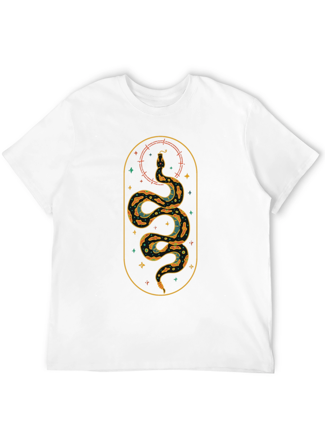 Snake Graphic Tee - Black Cotton Blend