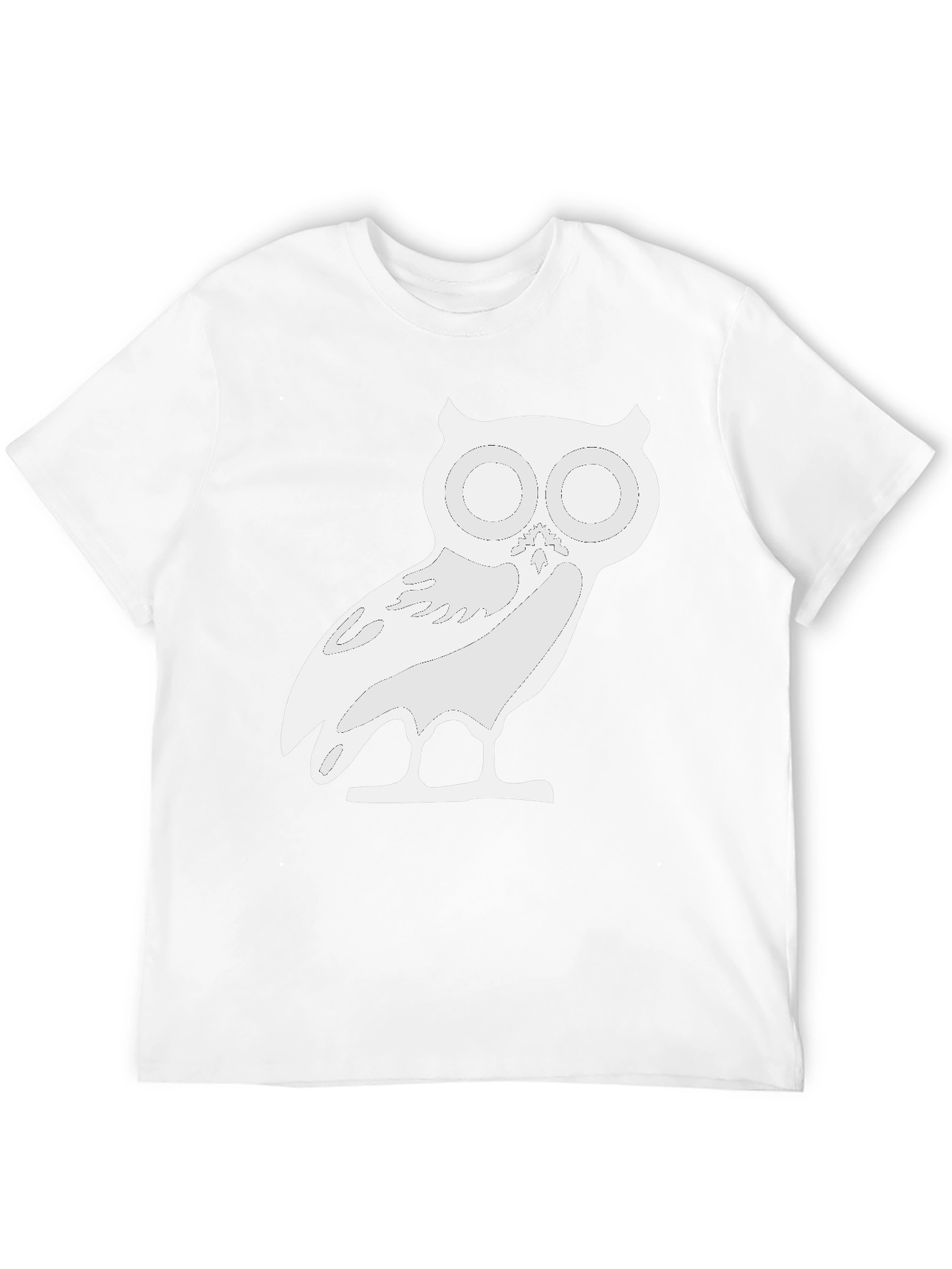 Owl Graphic T-Shirt - Black Cotton Blend Tee