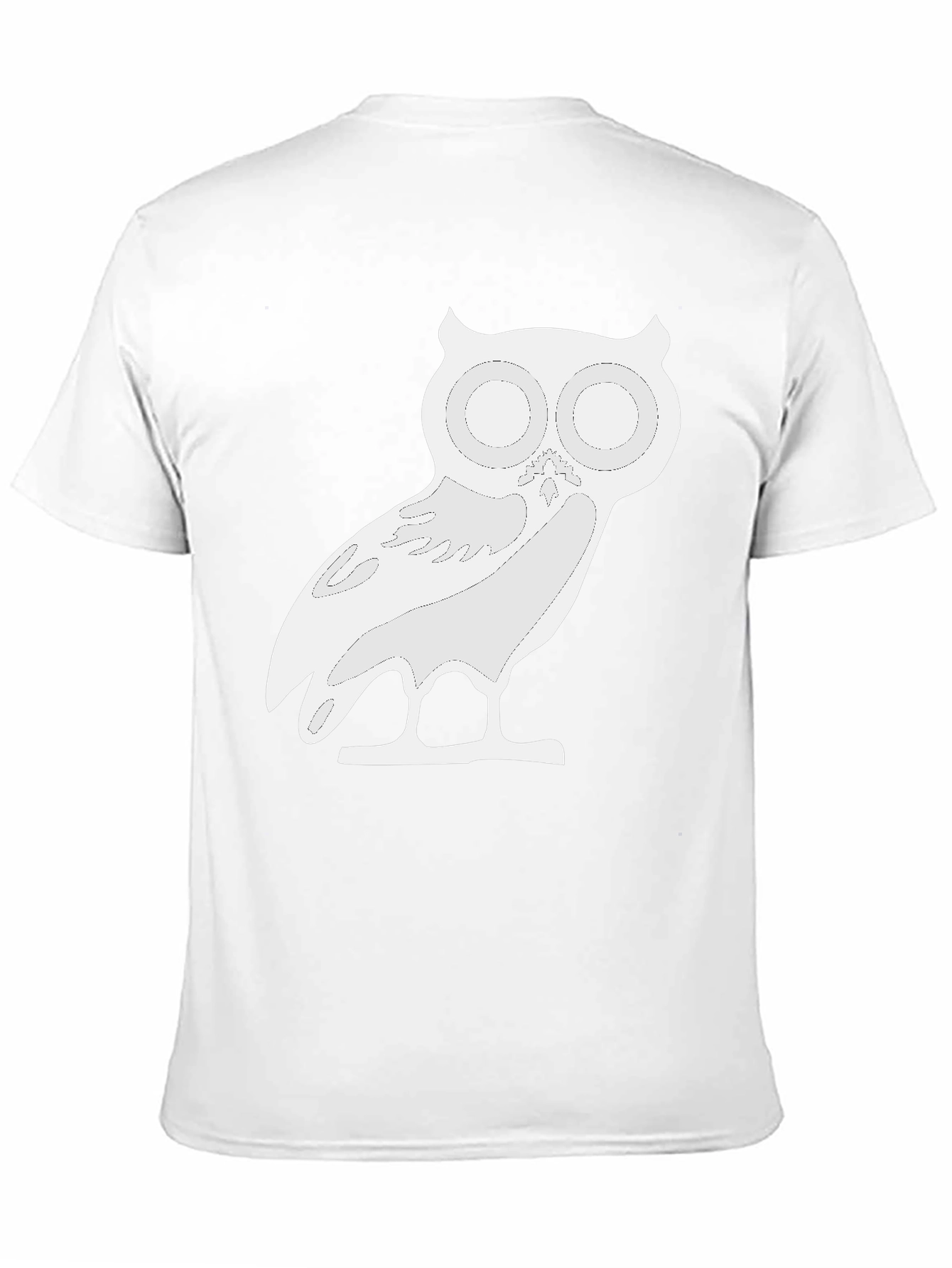 Owl Graphic T-Shirt - Black Cotton Blend Tee