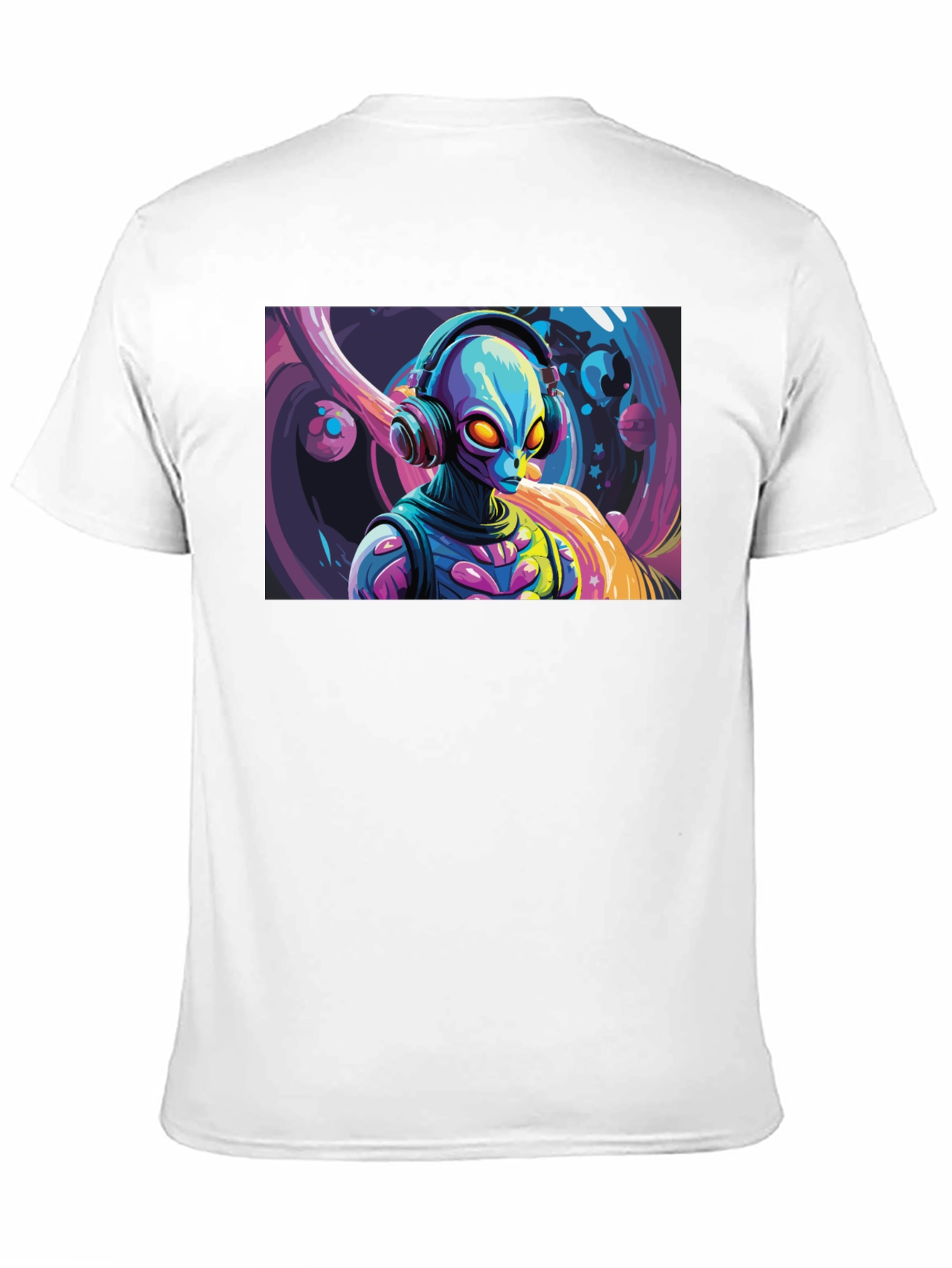 Alien DJ Graphic Tee - Black T-Shirt