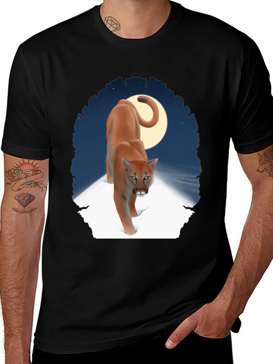 Cougar Moon Graphic T-Shirt