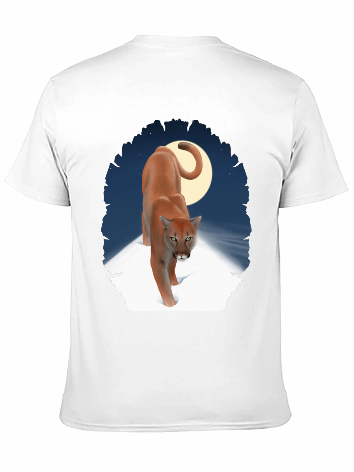 Cougar Moon Graphic T-Shirt