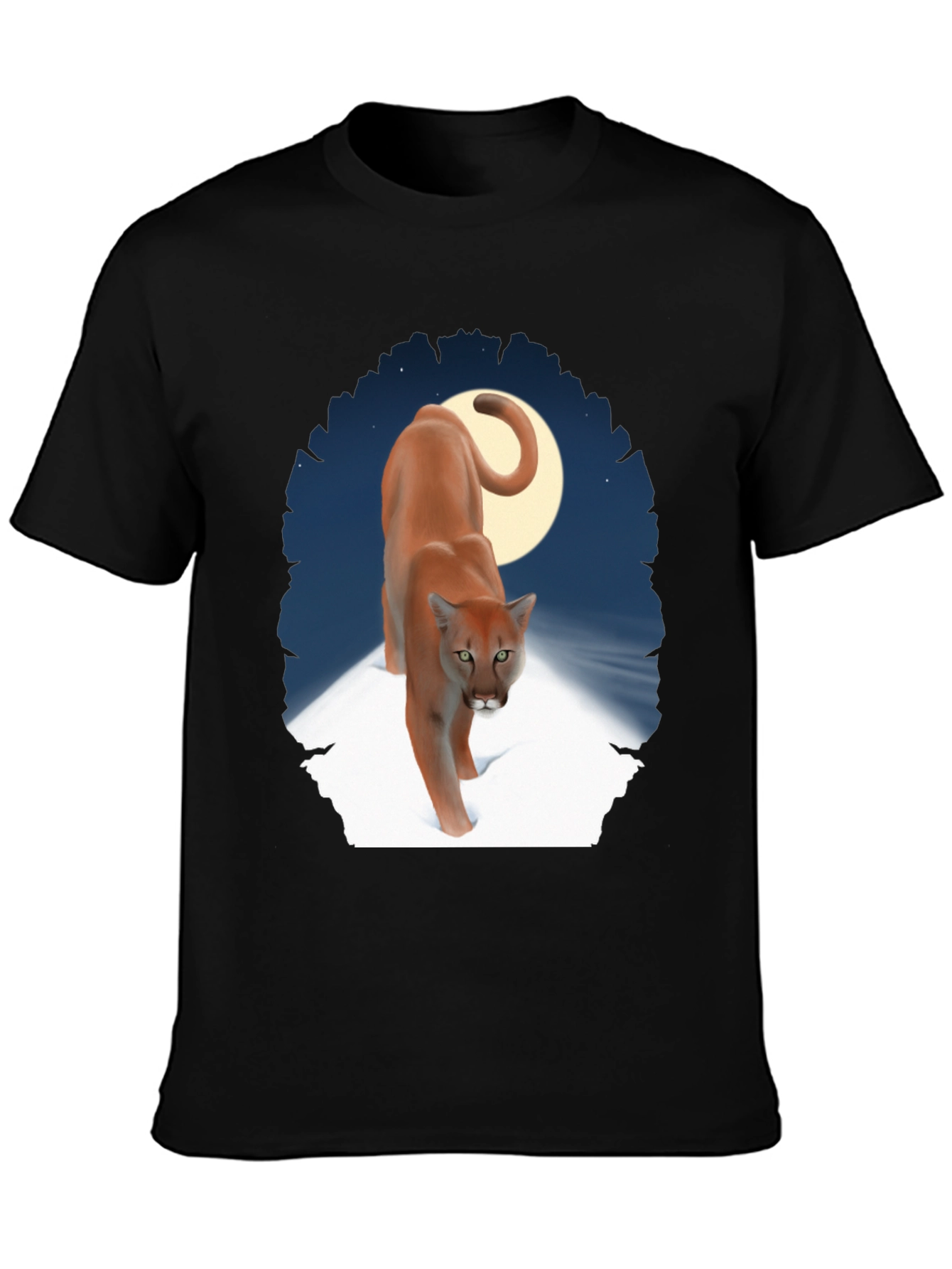 Cougar Moon Graphic T-Shirt
