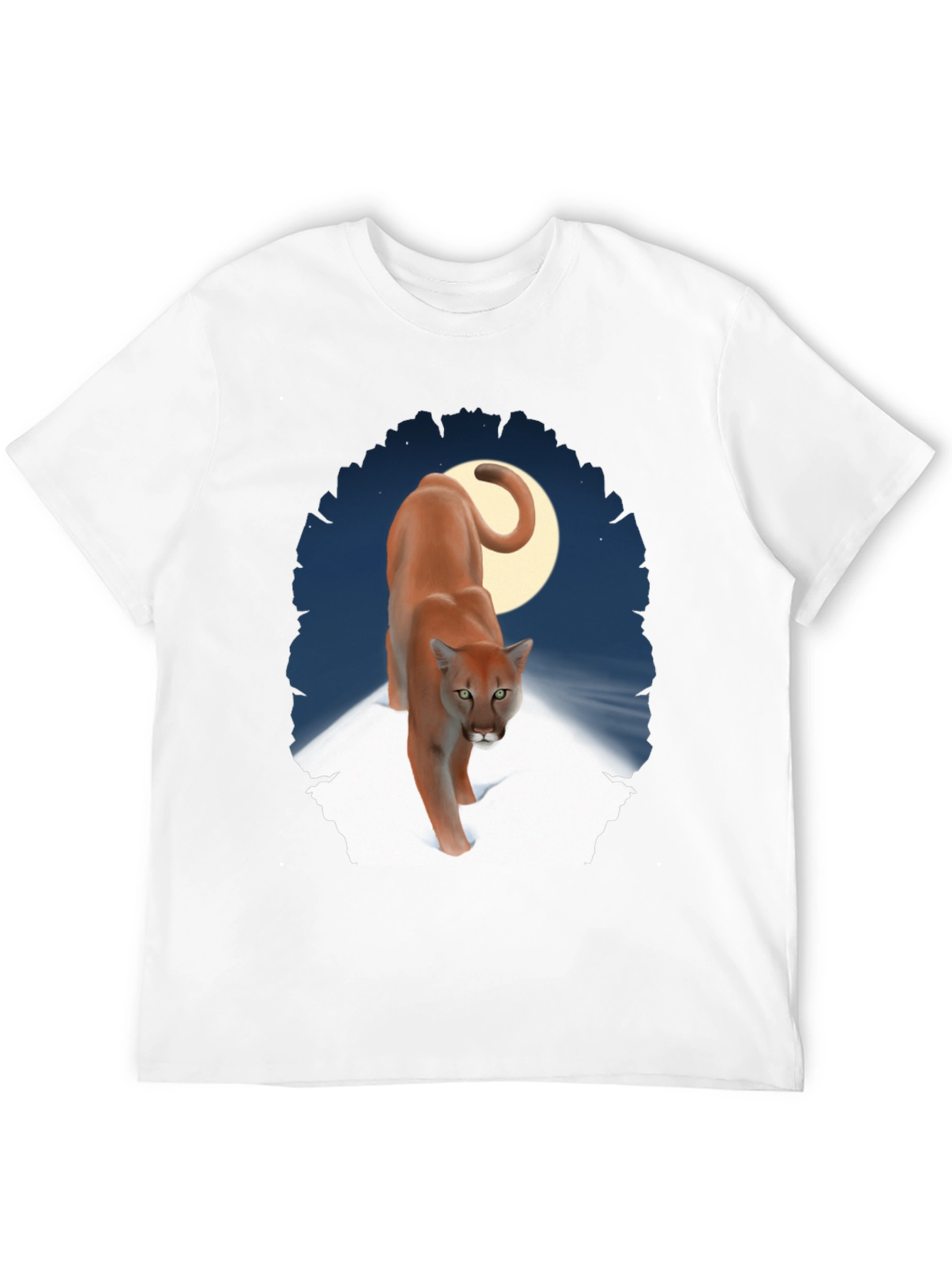 Cougar Moon Graphic T-Shirt