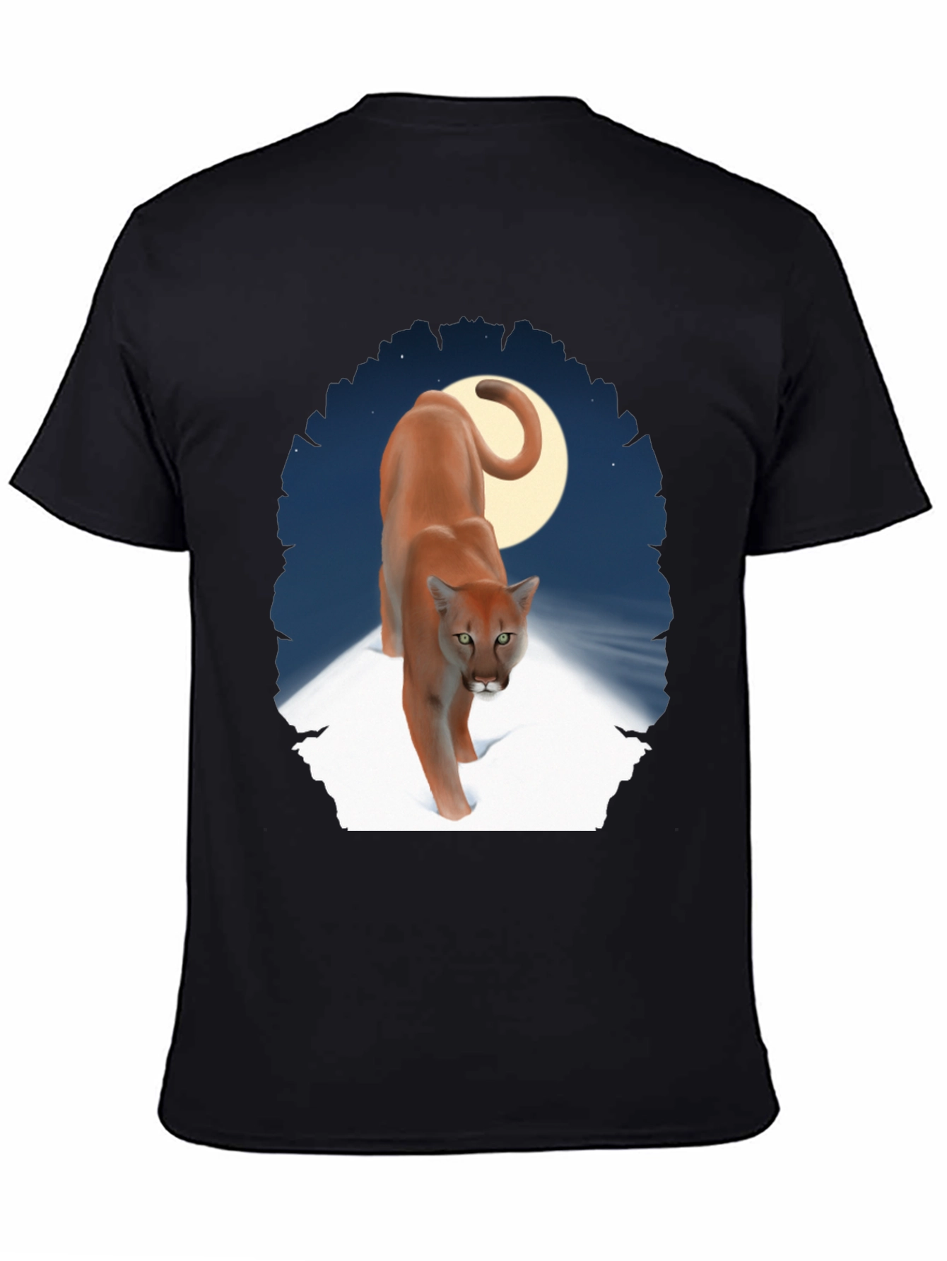 Cougar Moon Graphic T-Shirt