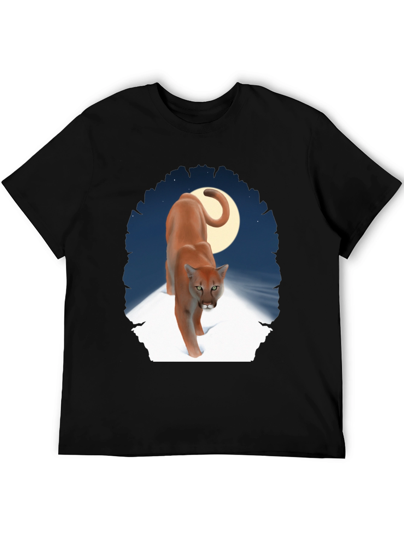 Cougar Moon Graphic T-Shirt