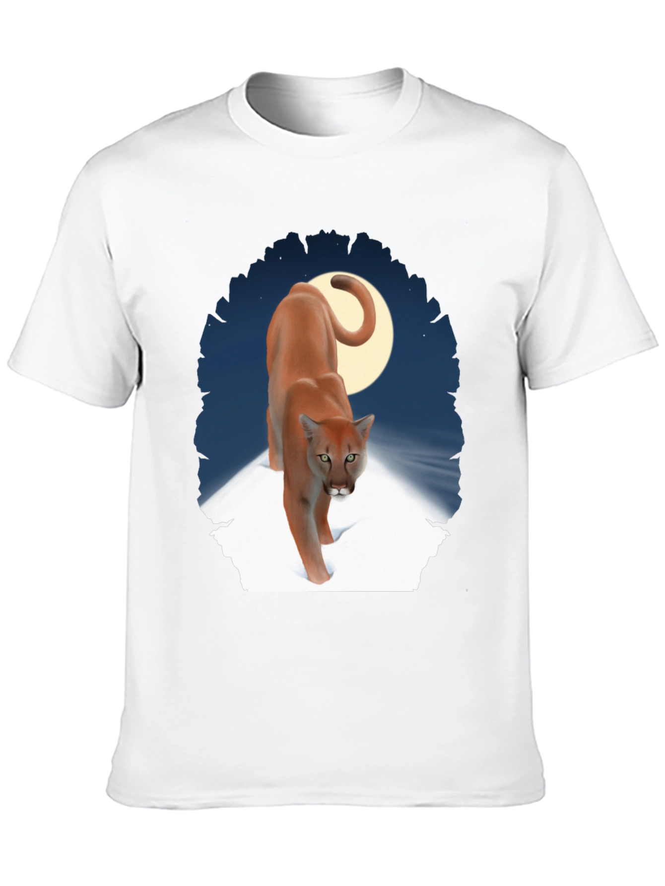 Cougar Moon Graphic T-Shirt