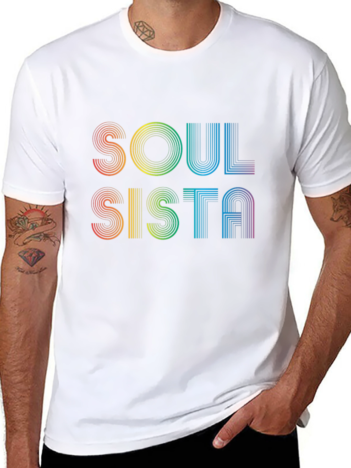 Soul Sista Retro Rainbow T-Shirt