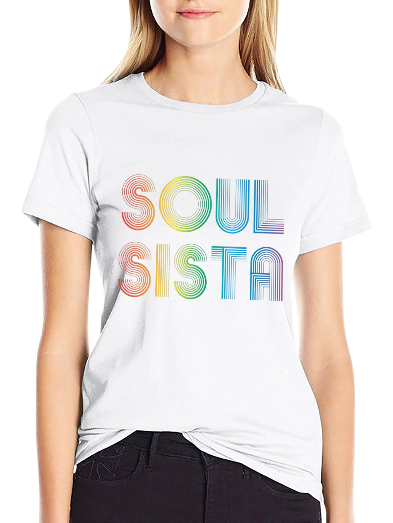 Soul Sista Retro Rainbow T-Shirt