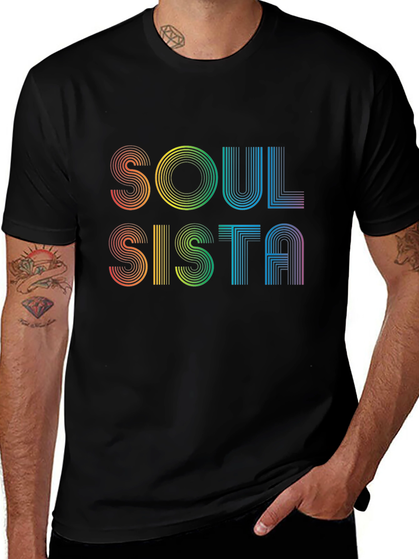 Soul Sista Retro Rainbow T-Shirt