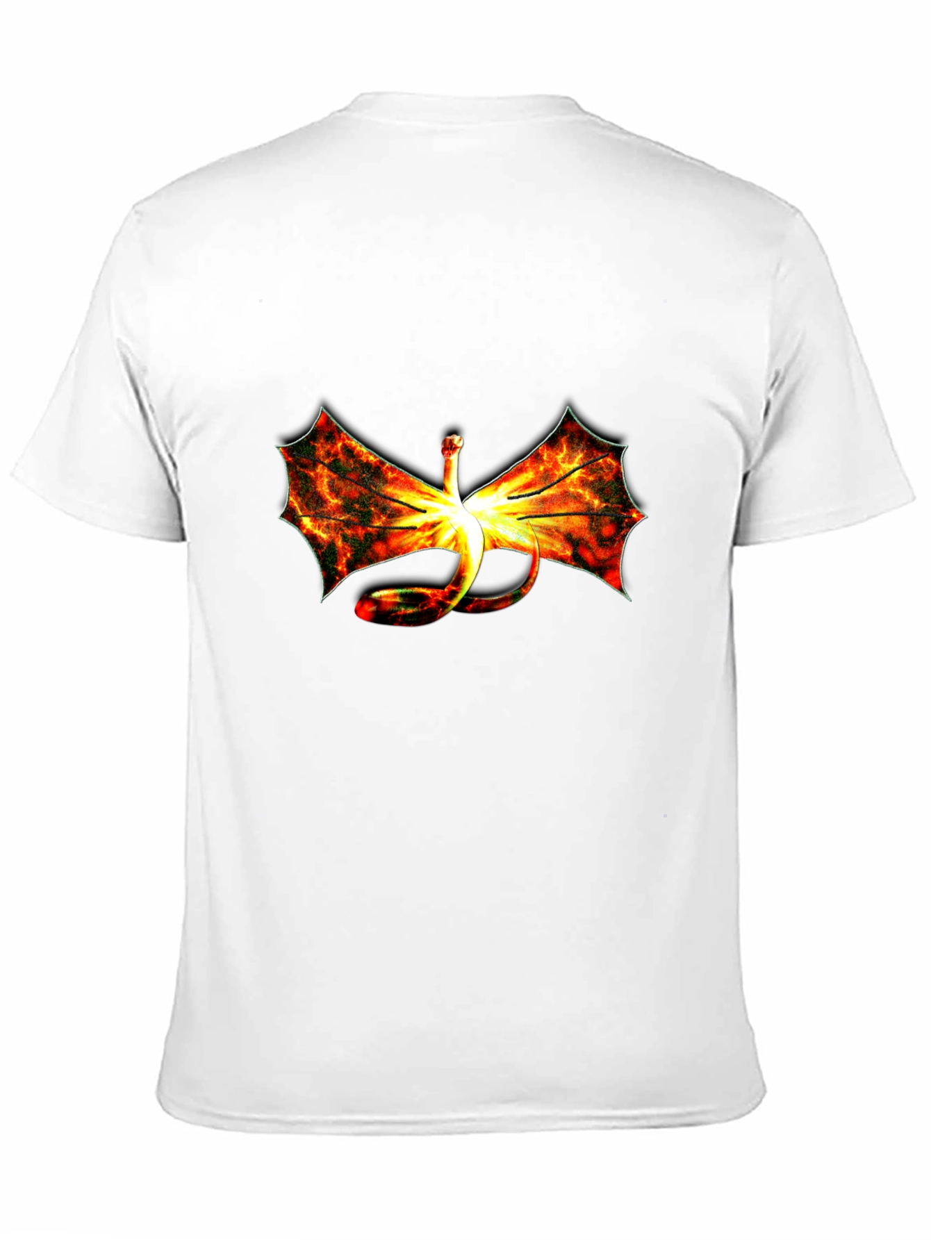 Fiery Dragon Graphic Black T-Shirt