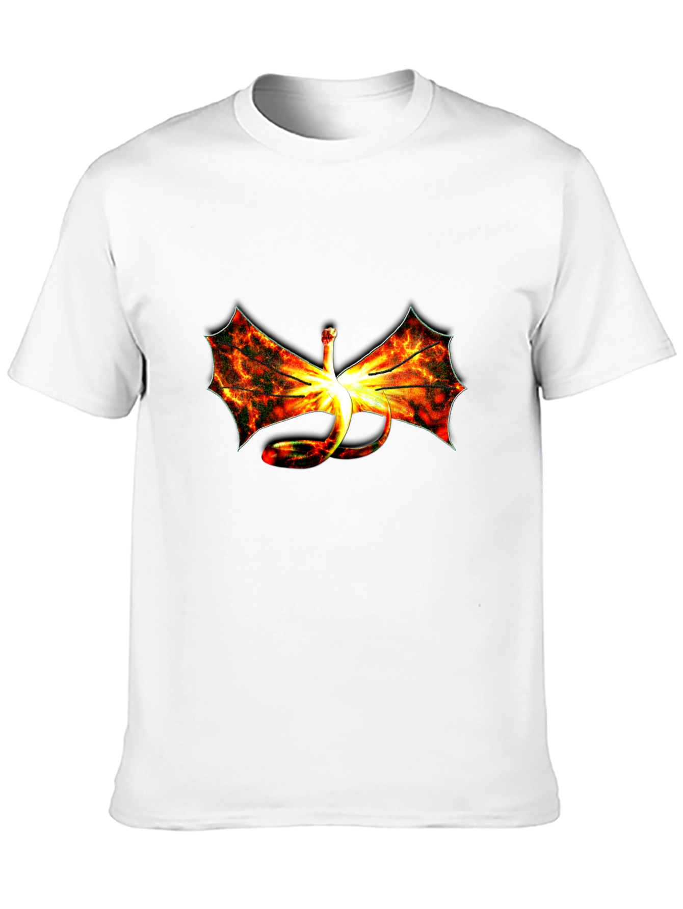 Fiery Dragon Graphic Black T-Shirt