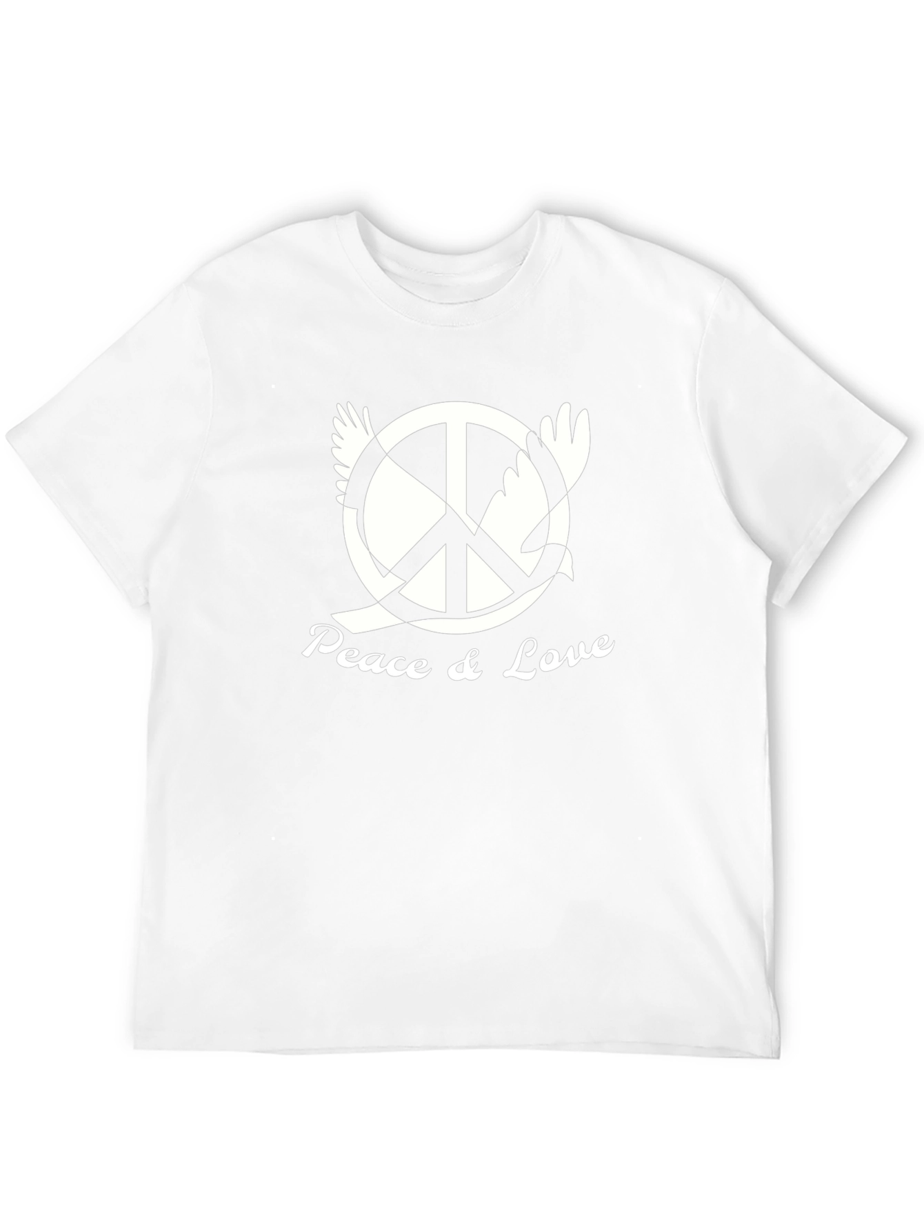 Peace & Love Graphic Tee - Black