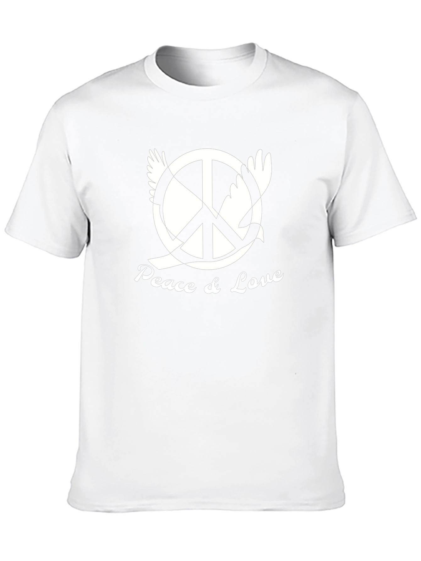 Peace & Love Graphic Tee - Black