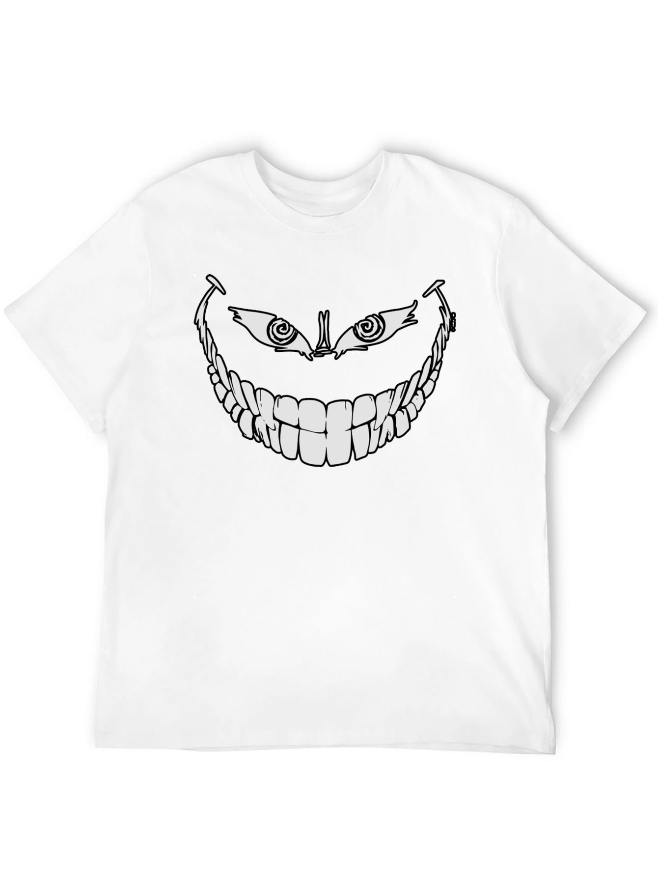 Creepy Smile Graphic Black T-Shirt