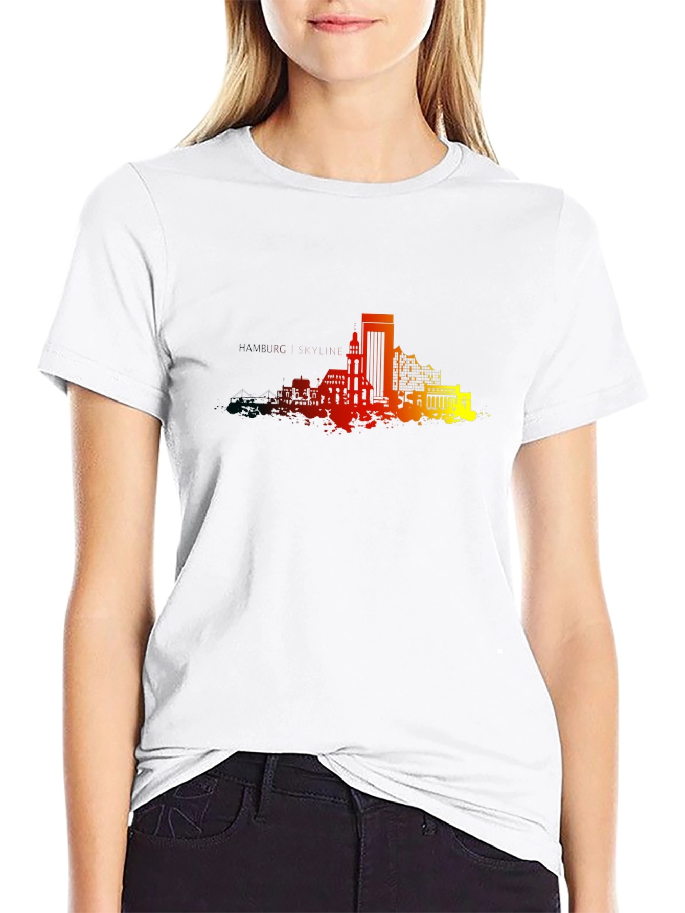 Urban Skyline Graphic Tee - Modern Cityscape Design