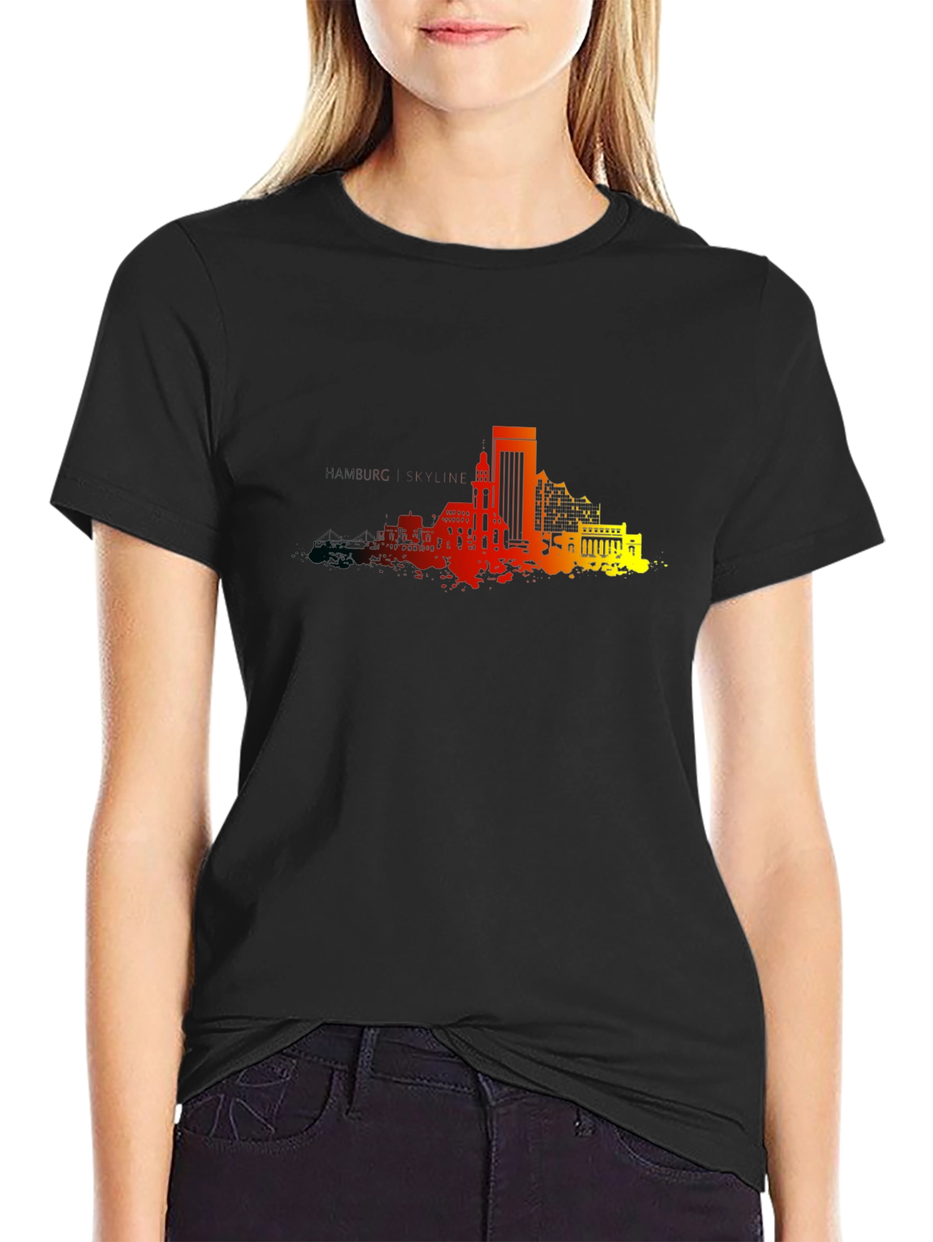Urban Skyline Graphic Tee - Modern Cityscape Design