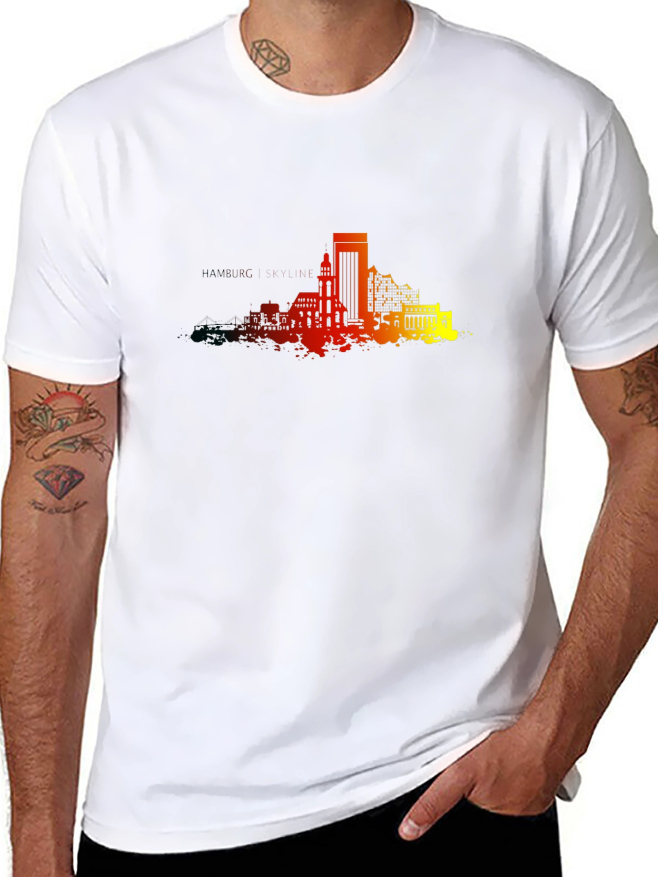 Urban Skyline Graphic Tee - Modern Cityscape Design