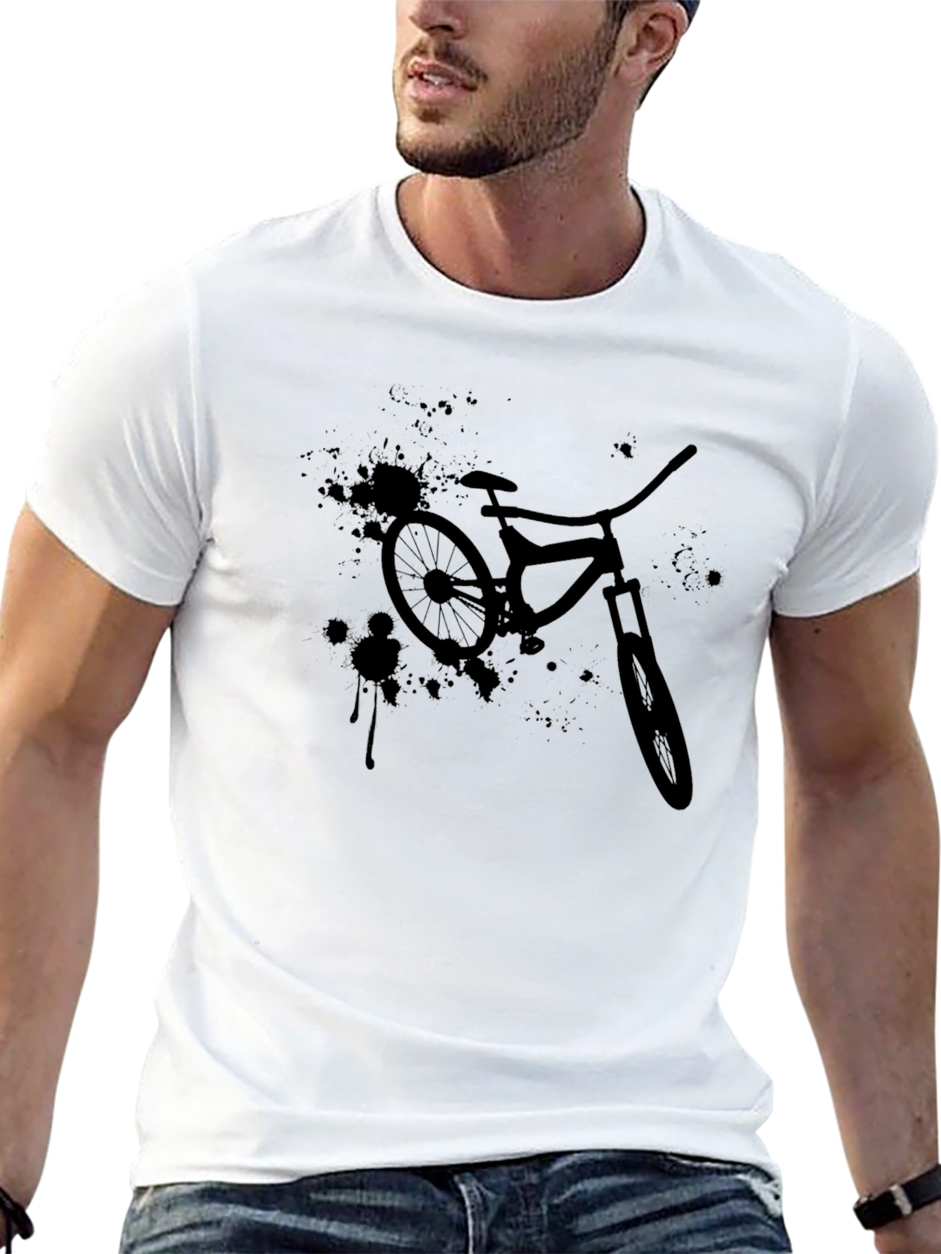 Mountain Bike Graphic Tee - Black