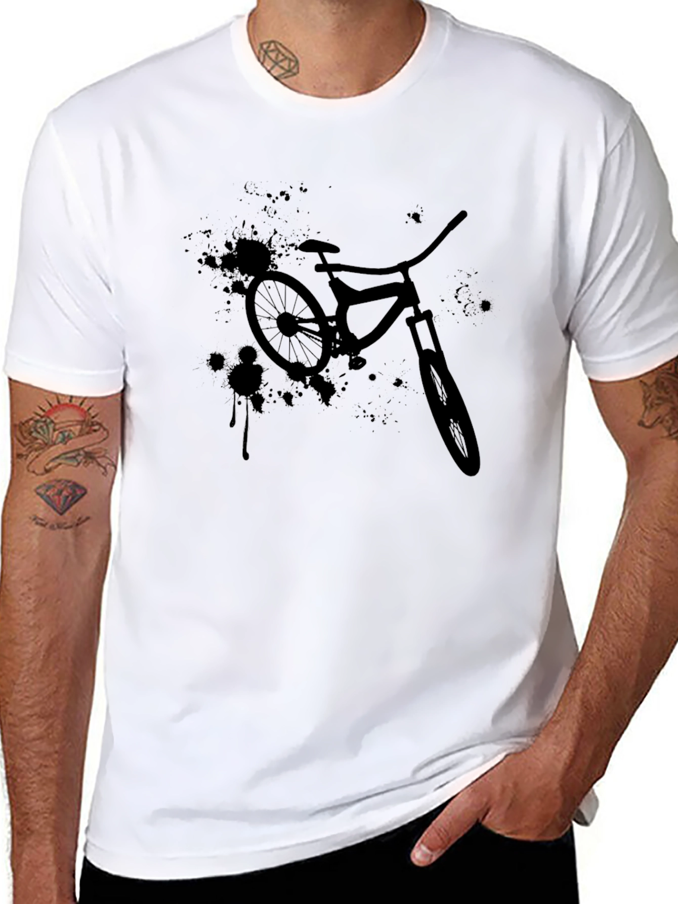 Mountain Bike Graphic Tee - Black