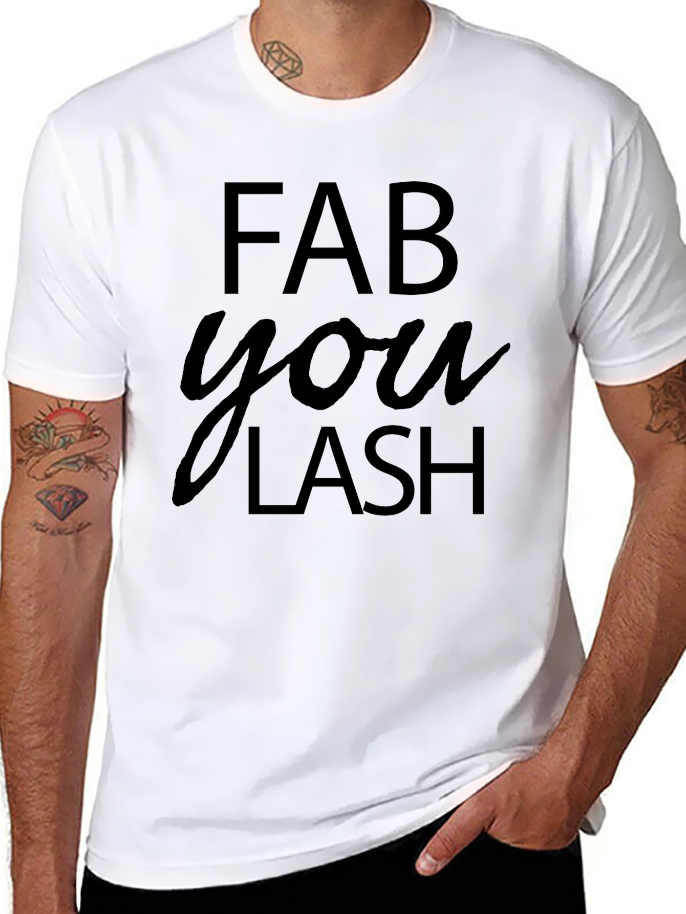 FAB You LASH Black Graphic T-Shirt