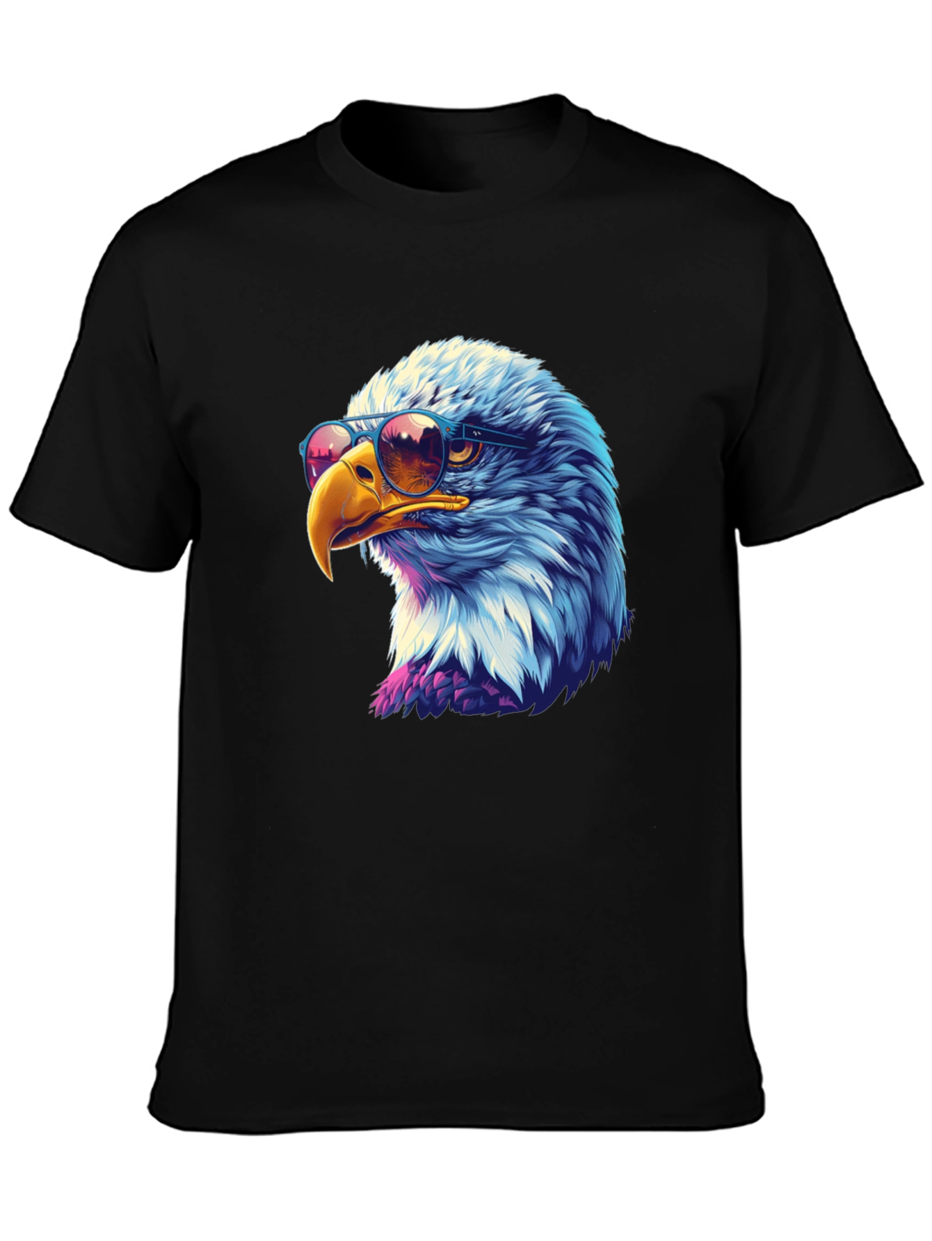Cool Eagle Graphic Tee - Black T-Shirt