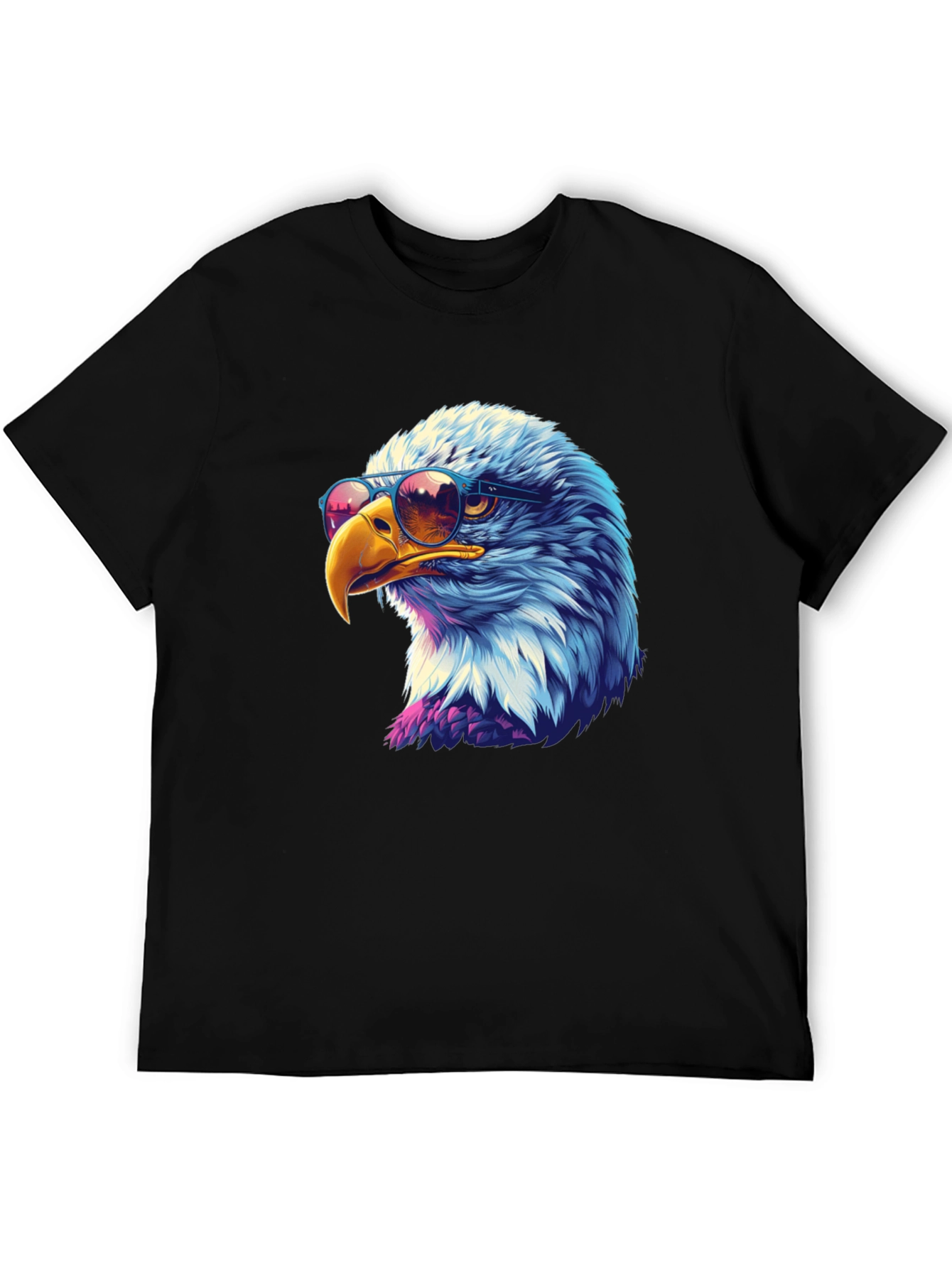 Cool Eagle Graphic Tee - Black T-Shirt
