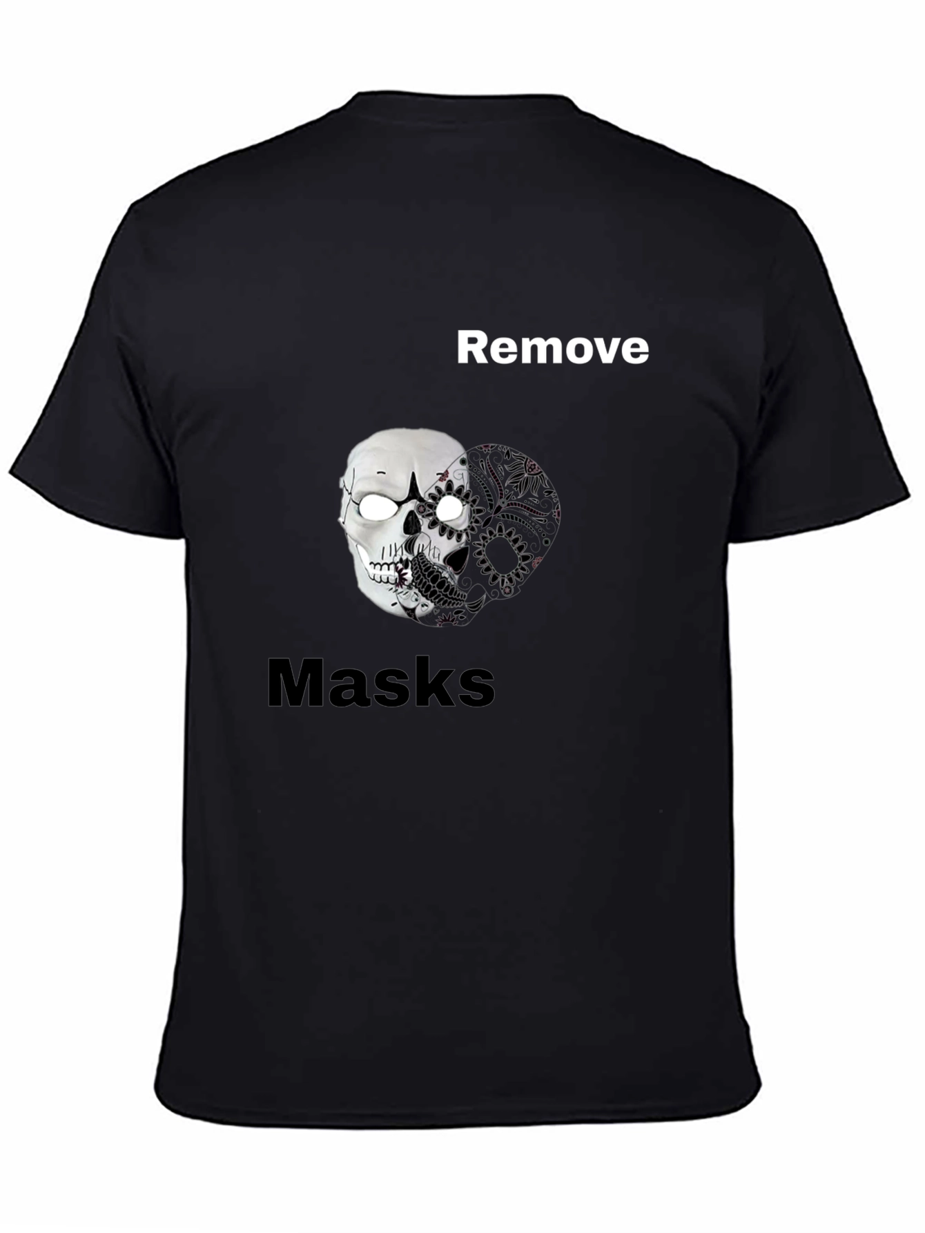 Remove Masks Skull Graphic Tee