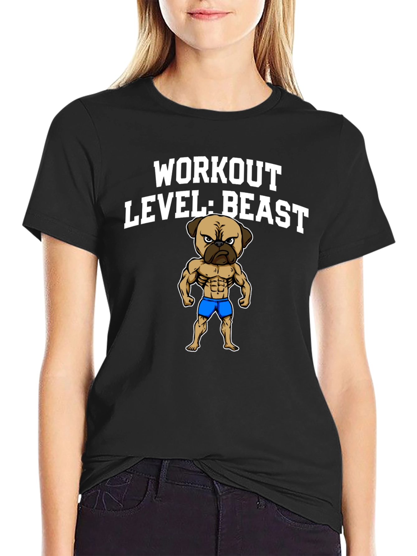 Workout Level Beast Black T-Shirt