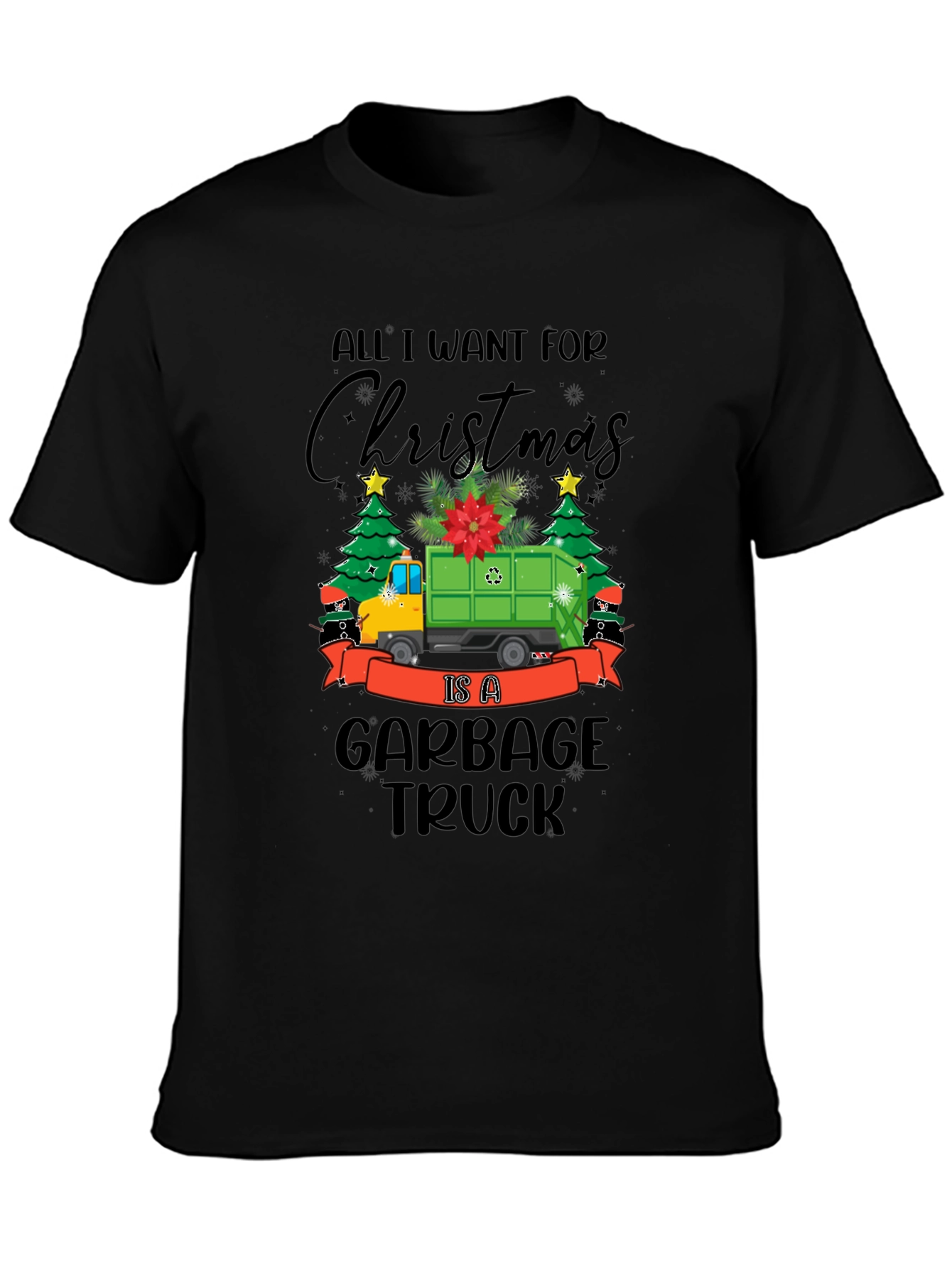 Christmas Garbage Truck T-Shirt