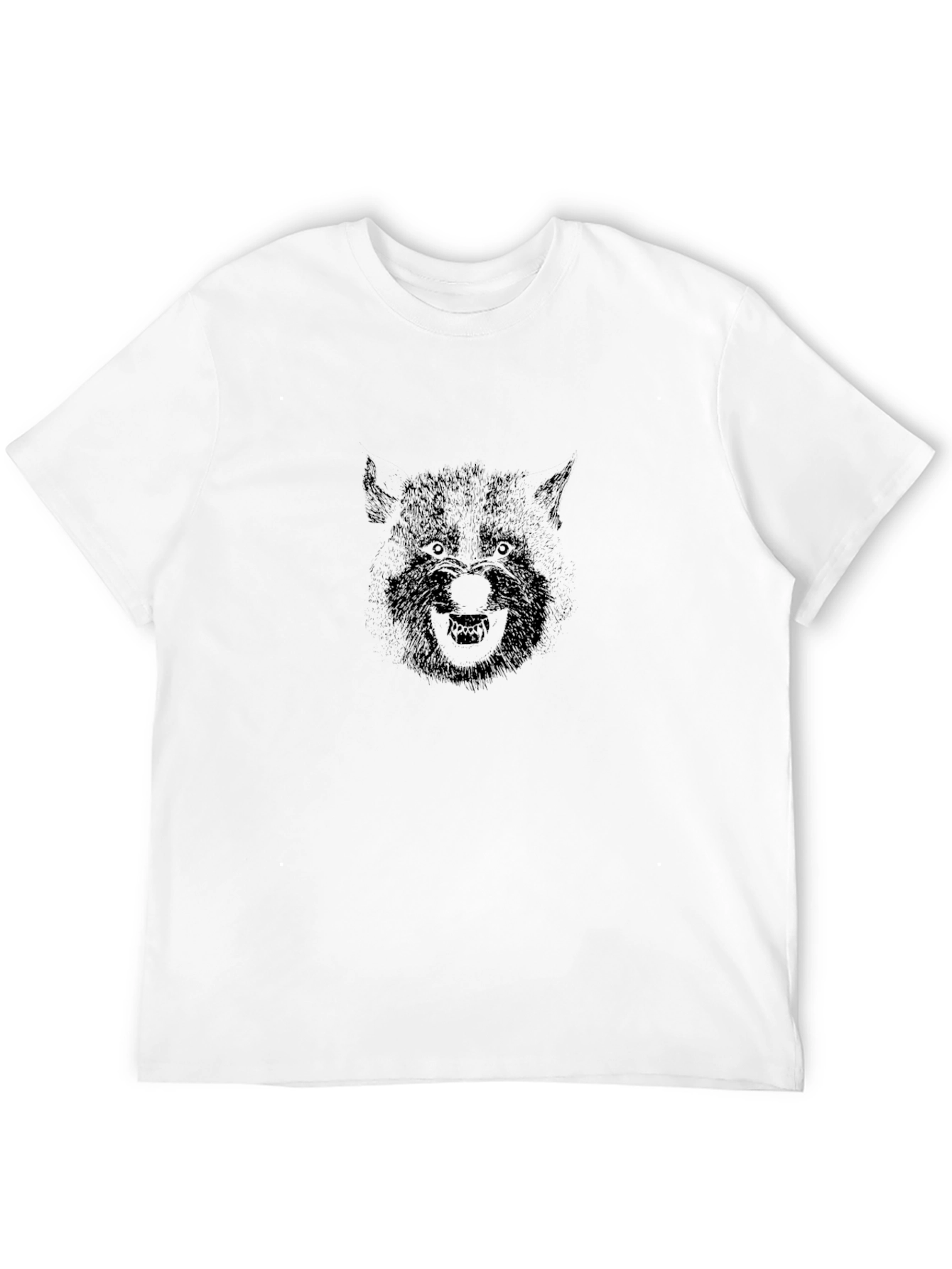 Werewolf Graphic Tee - Black Cotton Blend