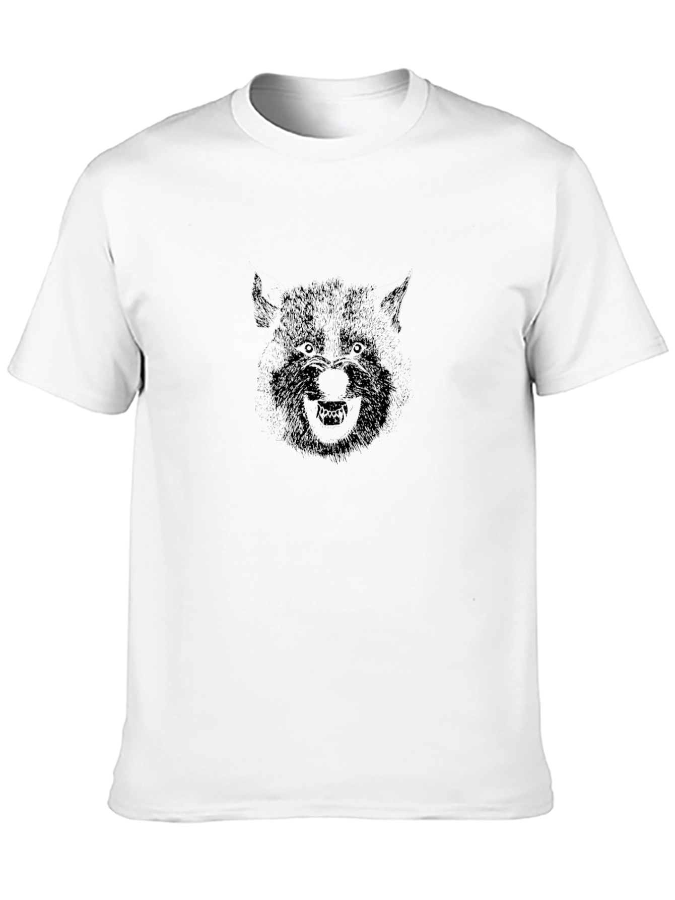 Werewolf Graphic Tee - Black Cotton Blend
