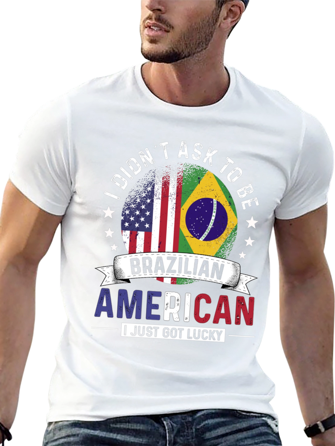 Brazilian American Flag T-Shirt