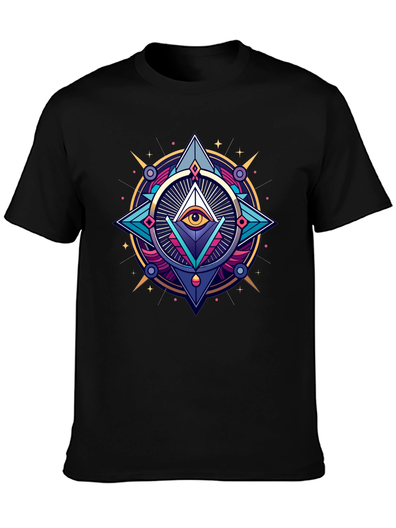 Mystic Eye Graphic Black T-Shirt